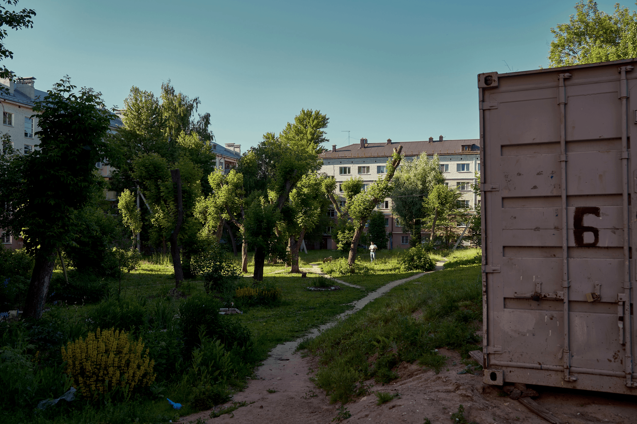 Sustainable community living in modern mining camp containers