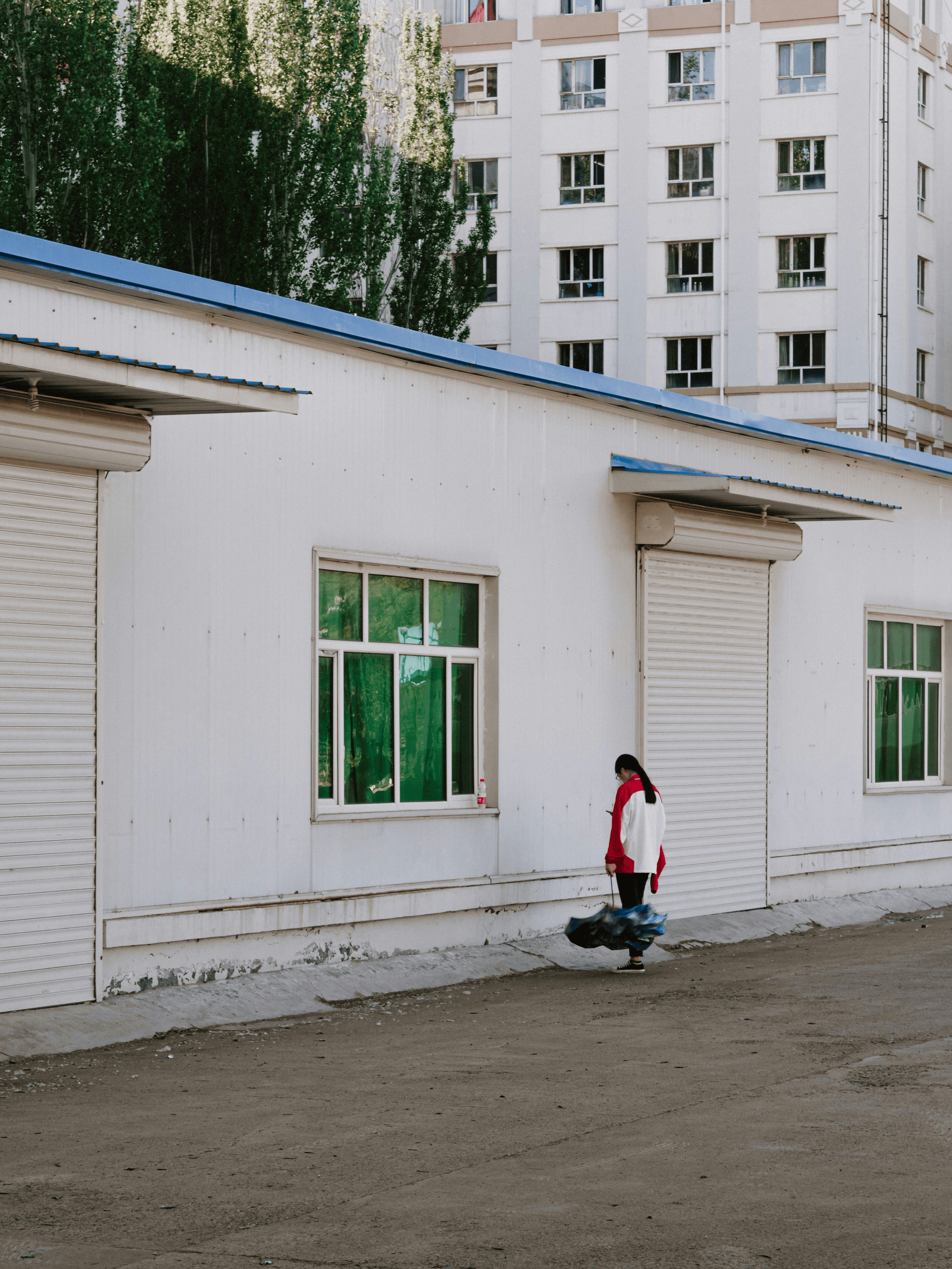 Vibrant China factory city scene showcasing the hustle and bustle of manufacturing activity.