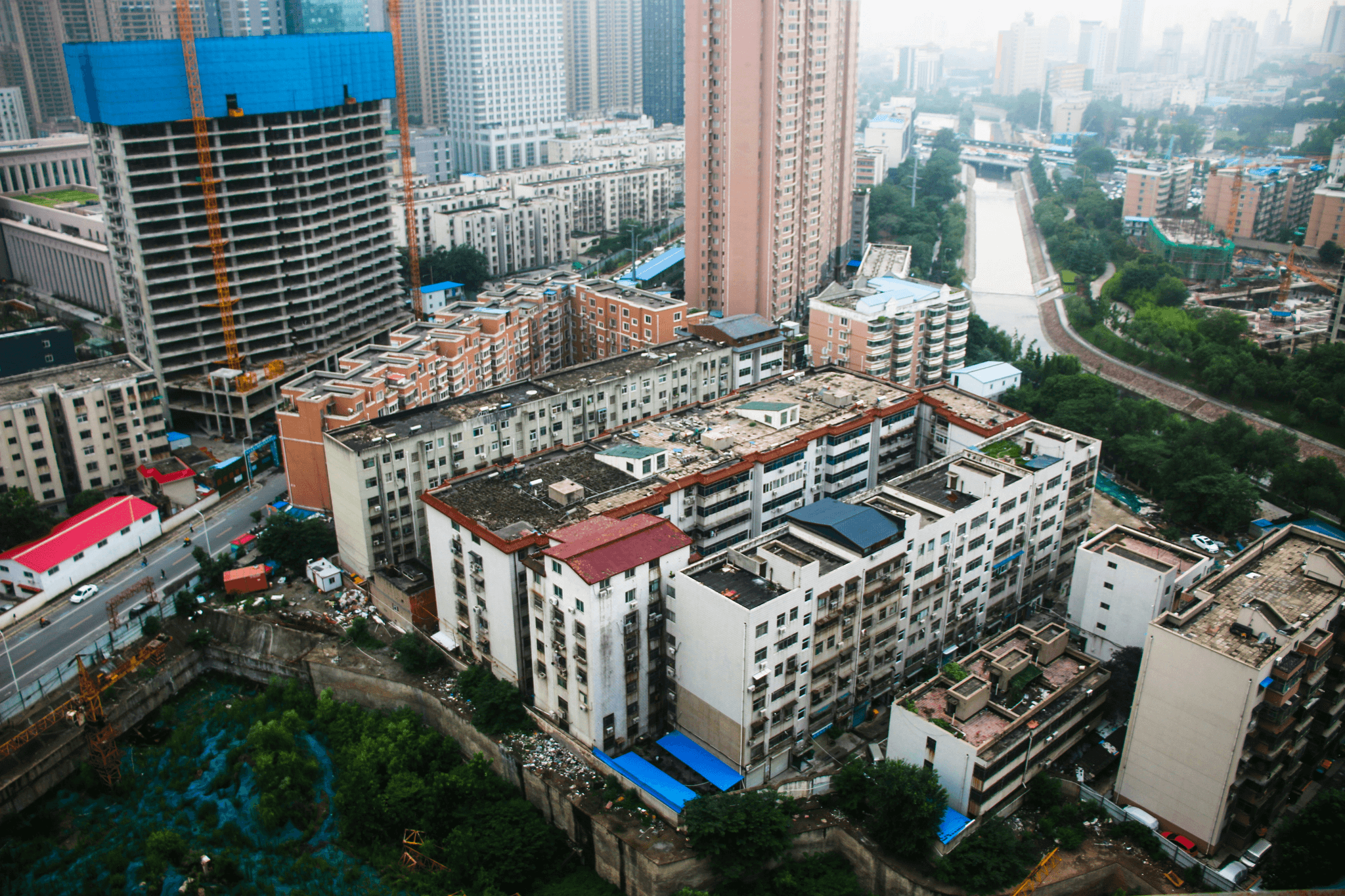 China houses for sale - modern high-rise apartments in Shanghai