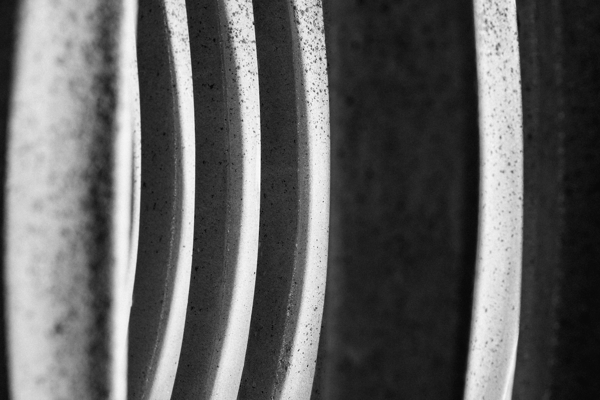Steel beam undergoing detailed inspection