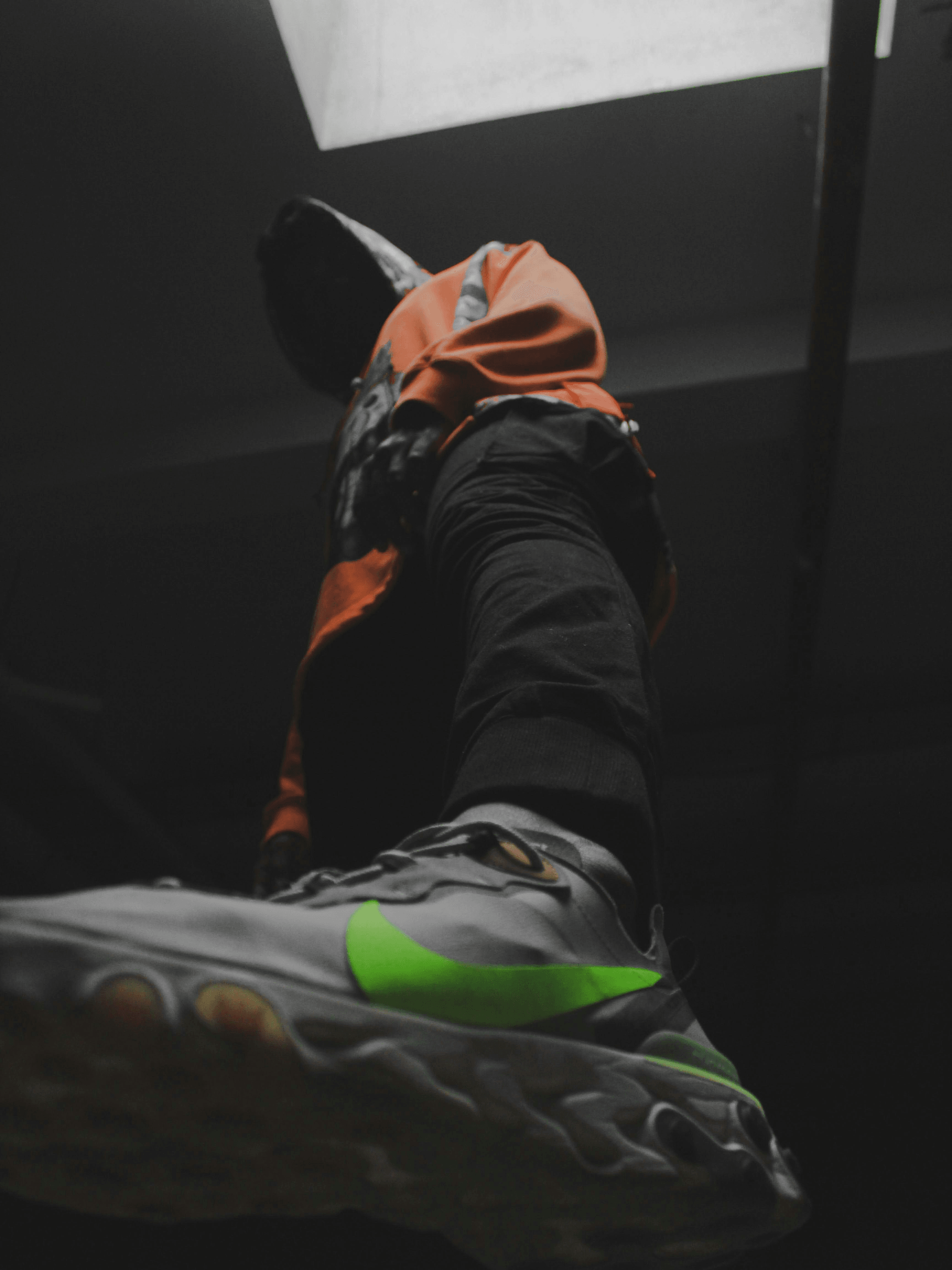 Sneaker Inspection process showcasing detailed examination techniques.