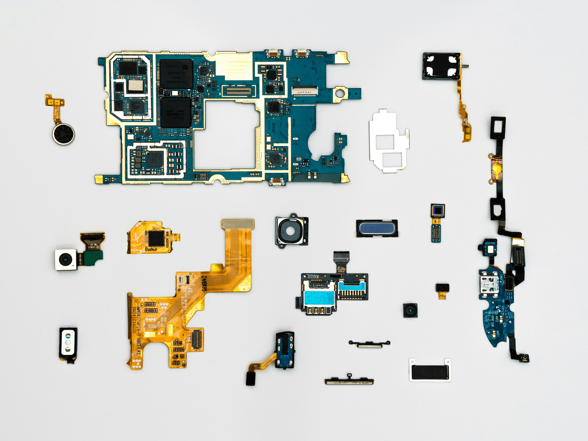 Table showing testing of electronic components using AQL