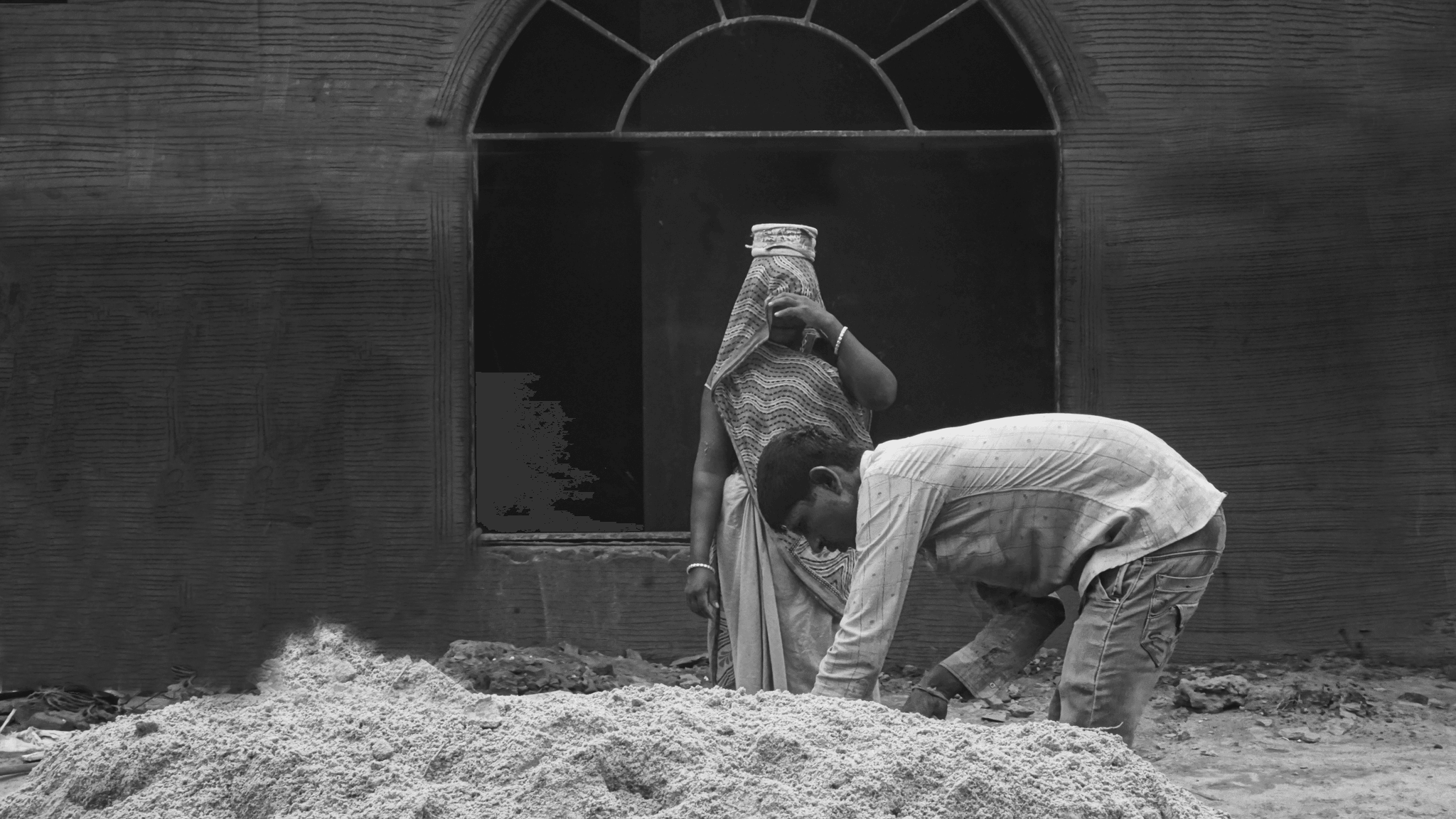 Efficient blown-in insulation installation in dorm building