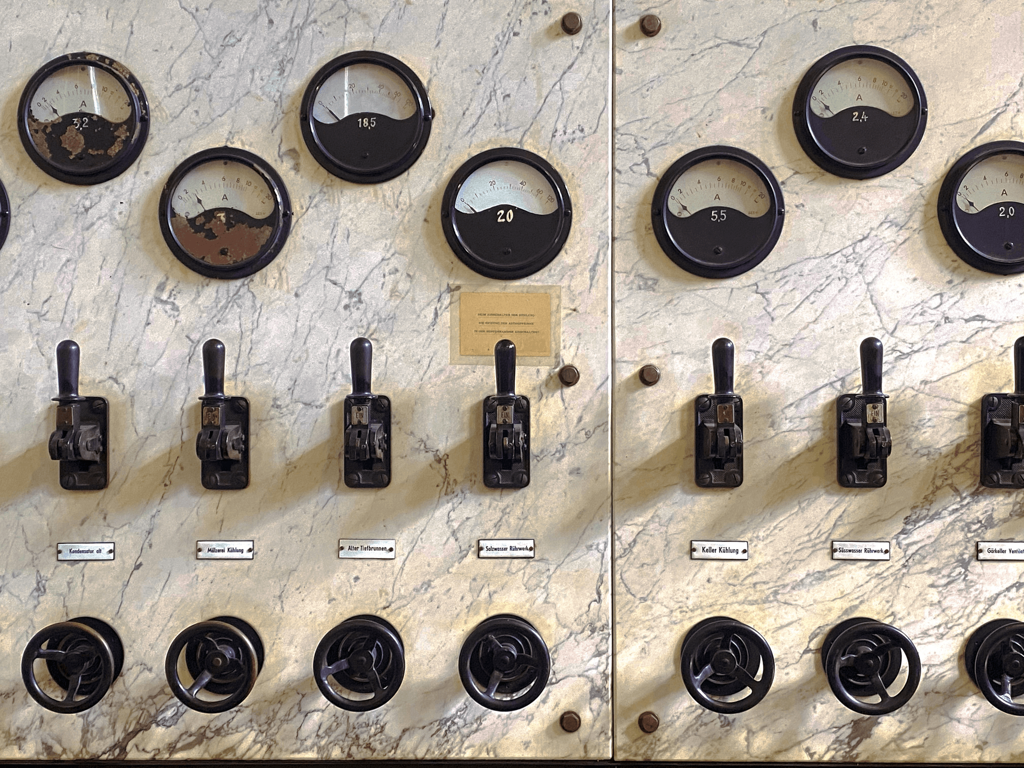 Material Inspection for Control Panel Inspection with detailed component verification.