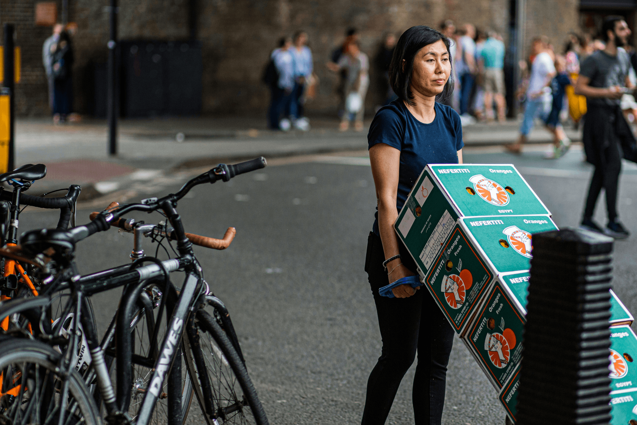 Woman Making a Local Delivery