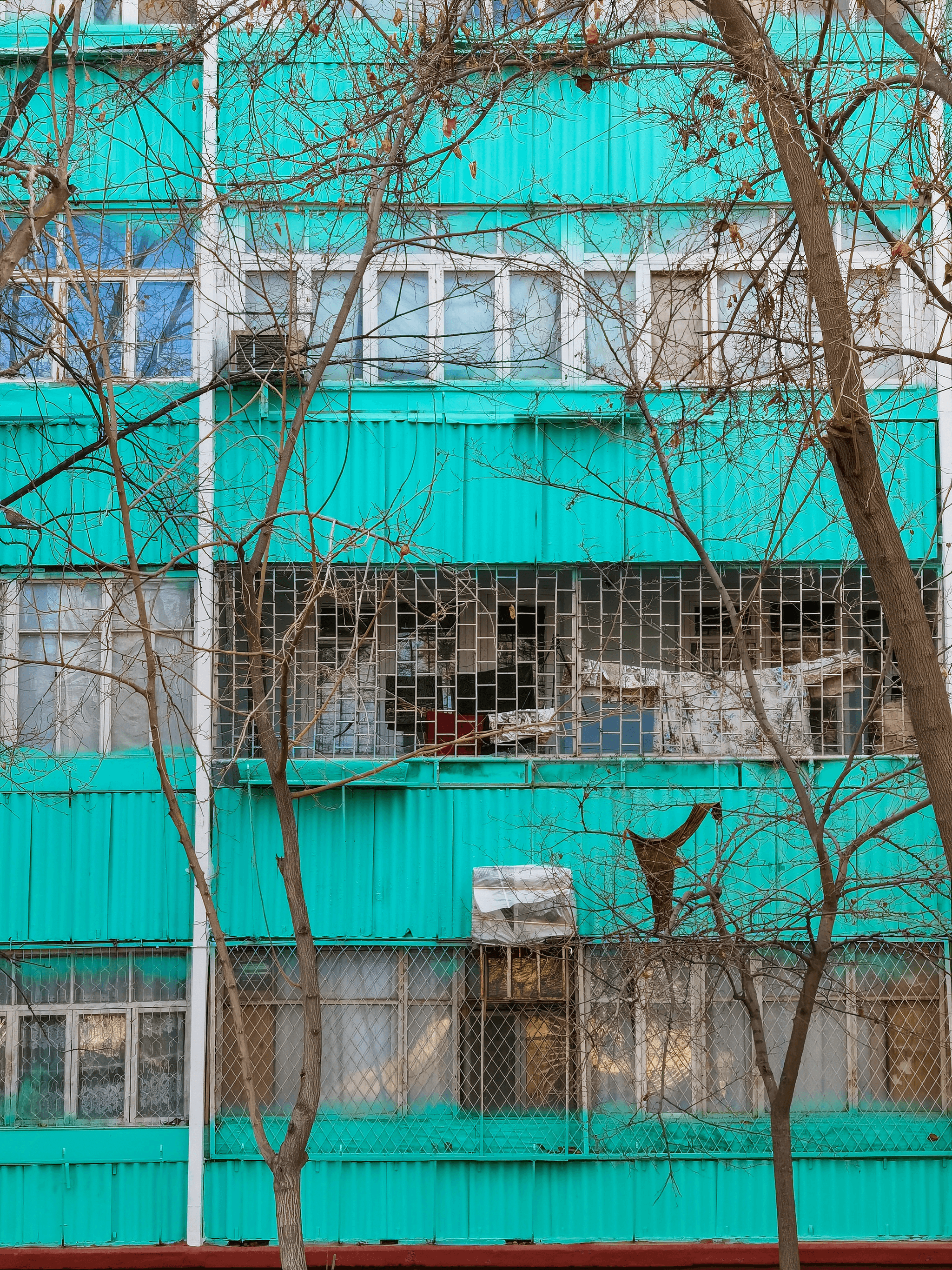 Stylish container apartment building showcasing innovative architecture