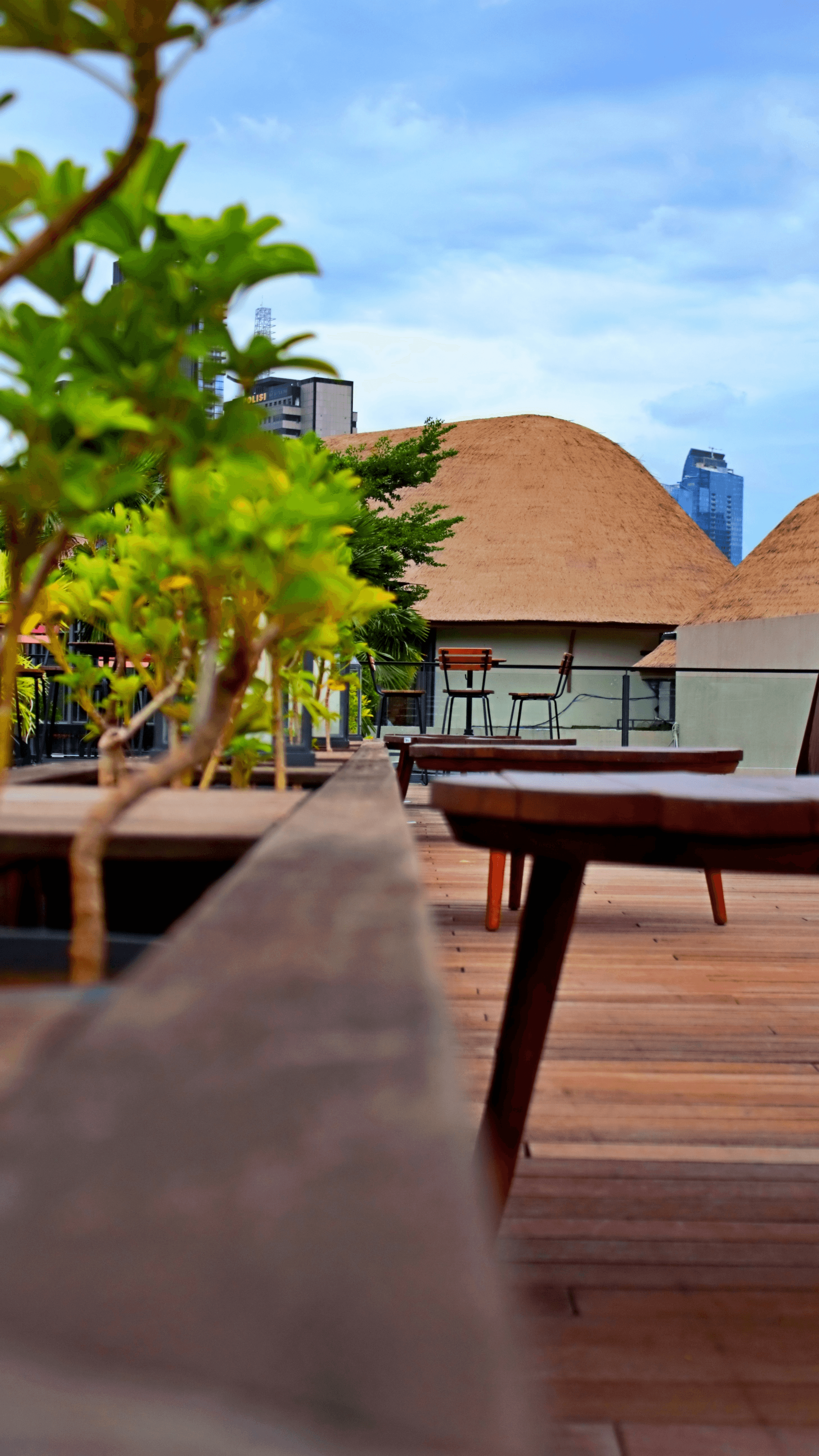 Stunning outdoor area with teak decking boards enhancing beauty