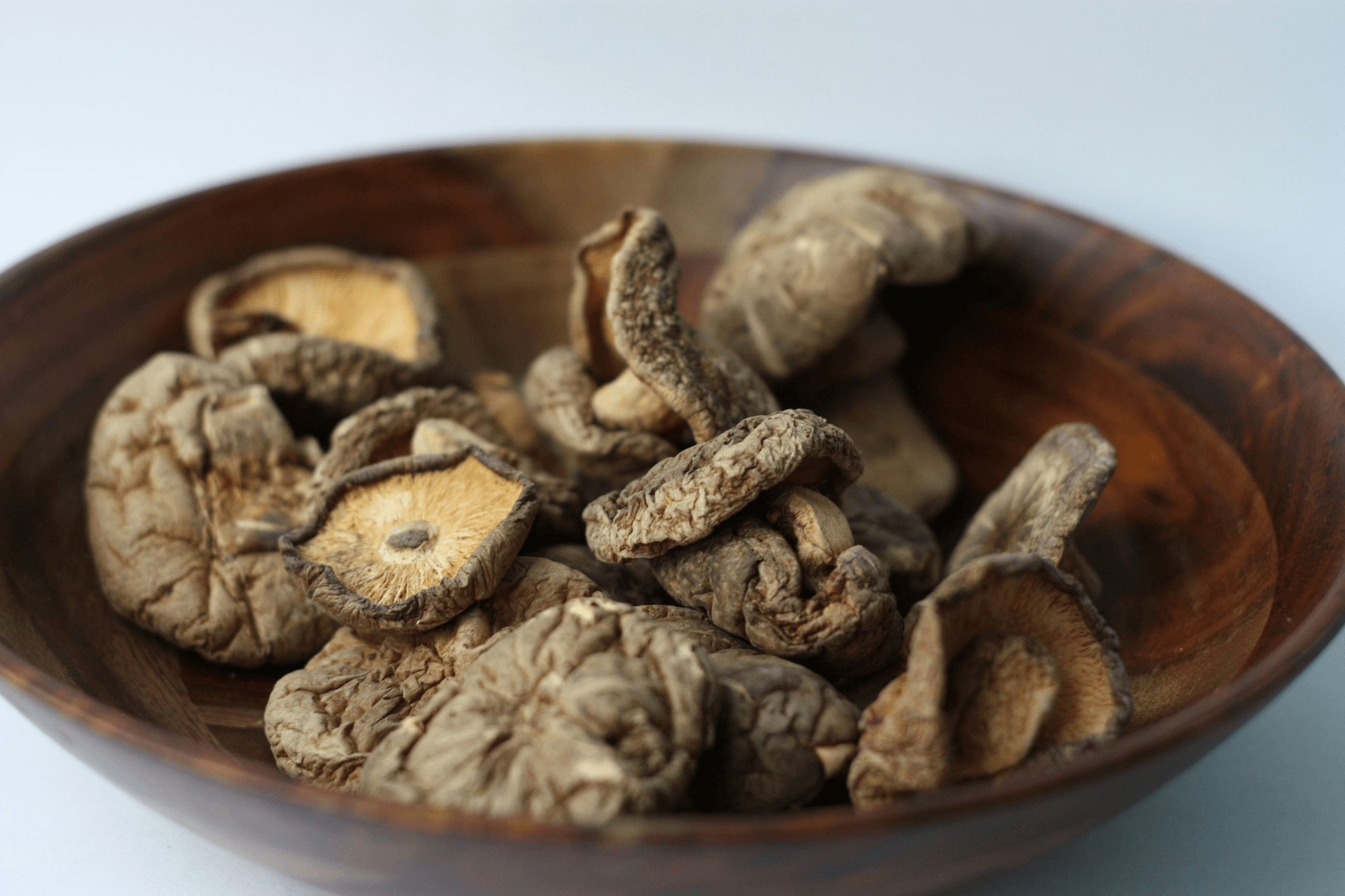 fresh black and white truffles with freeze dried mushrooms