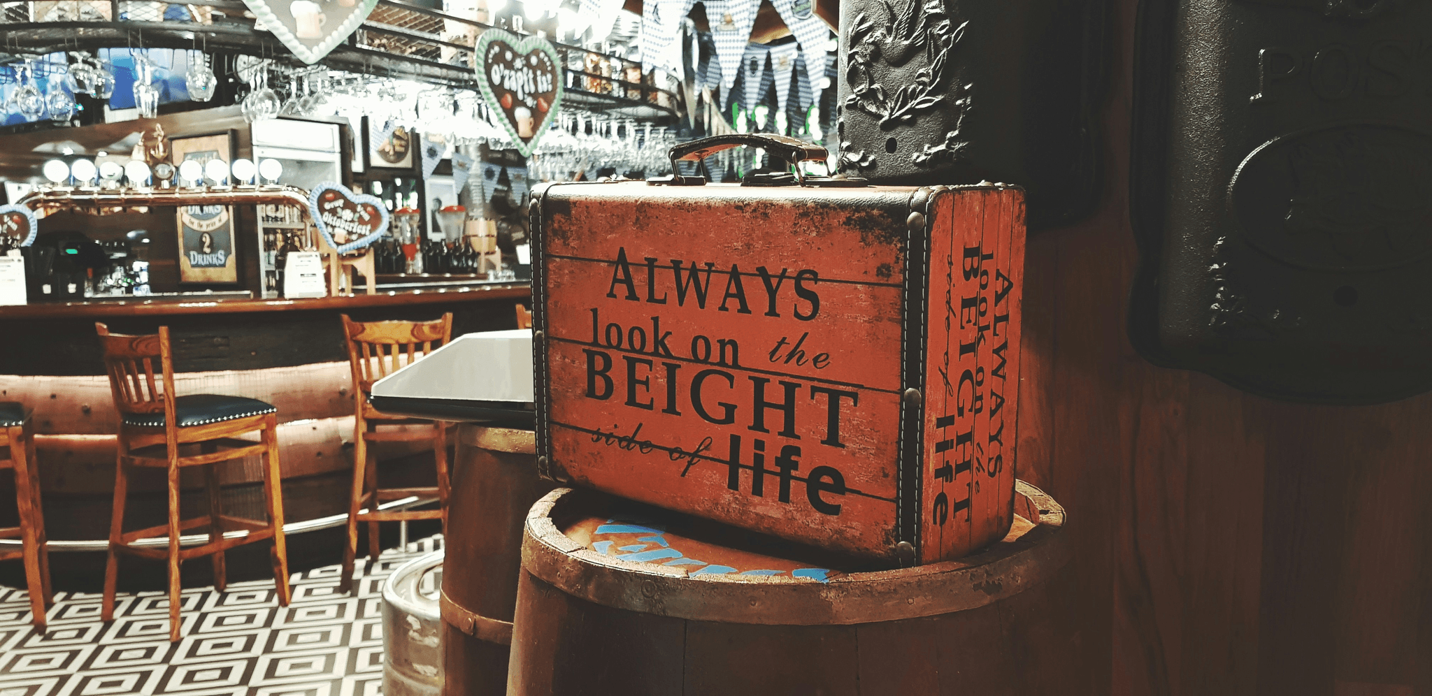 Unique upcycled shipping container bar