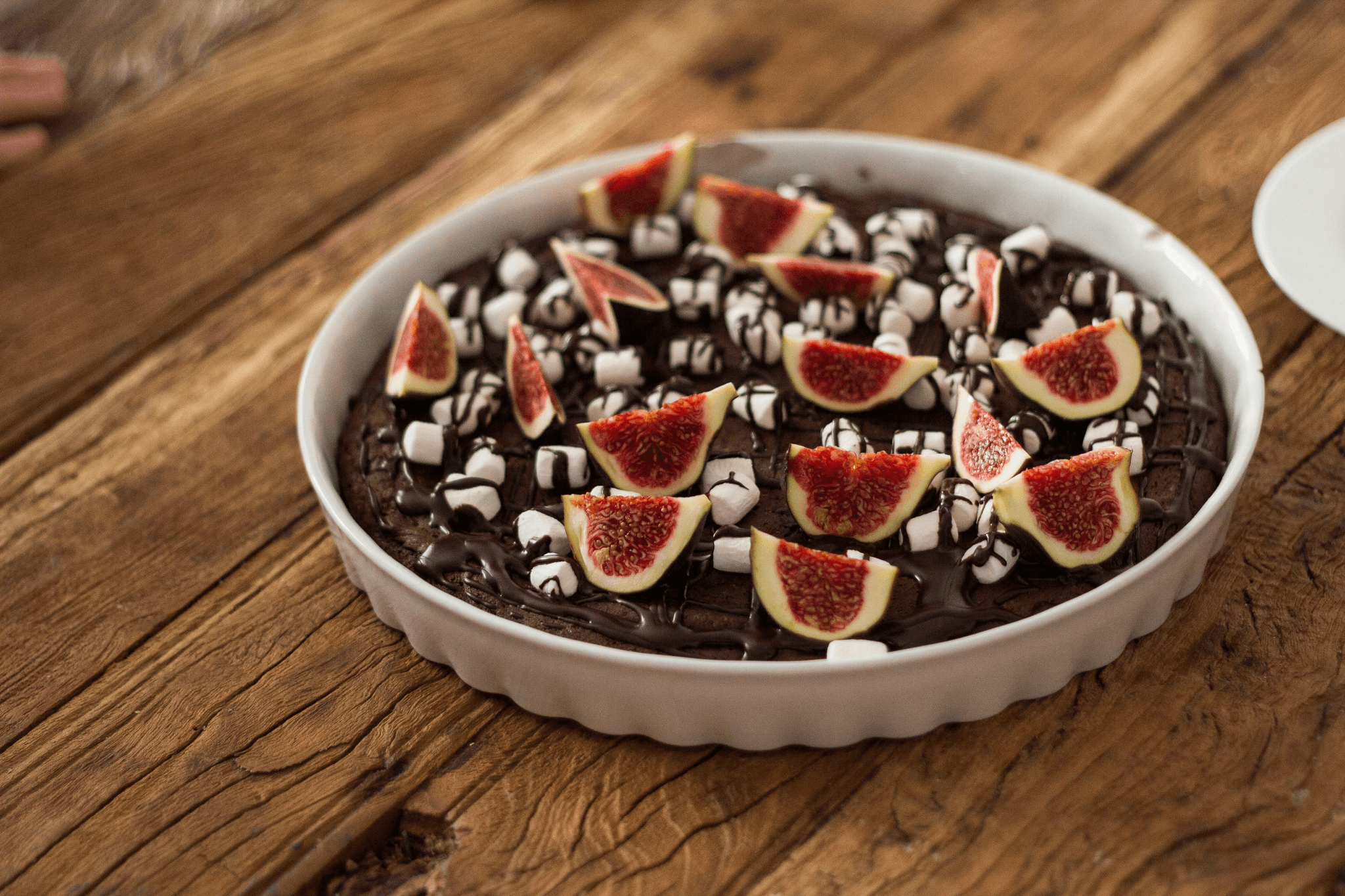 Delicious desserts made using freeze dried fig