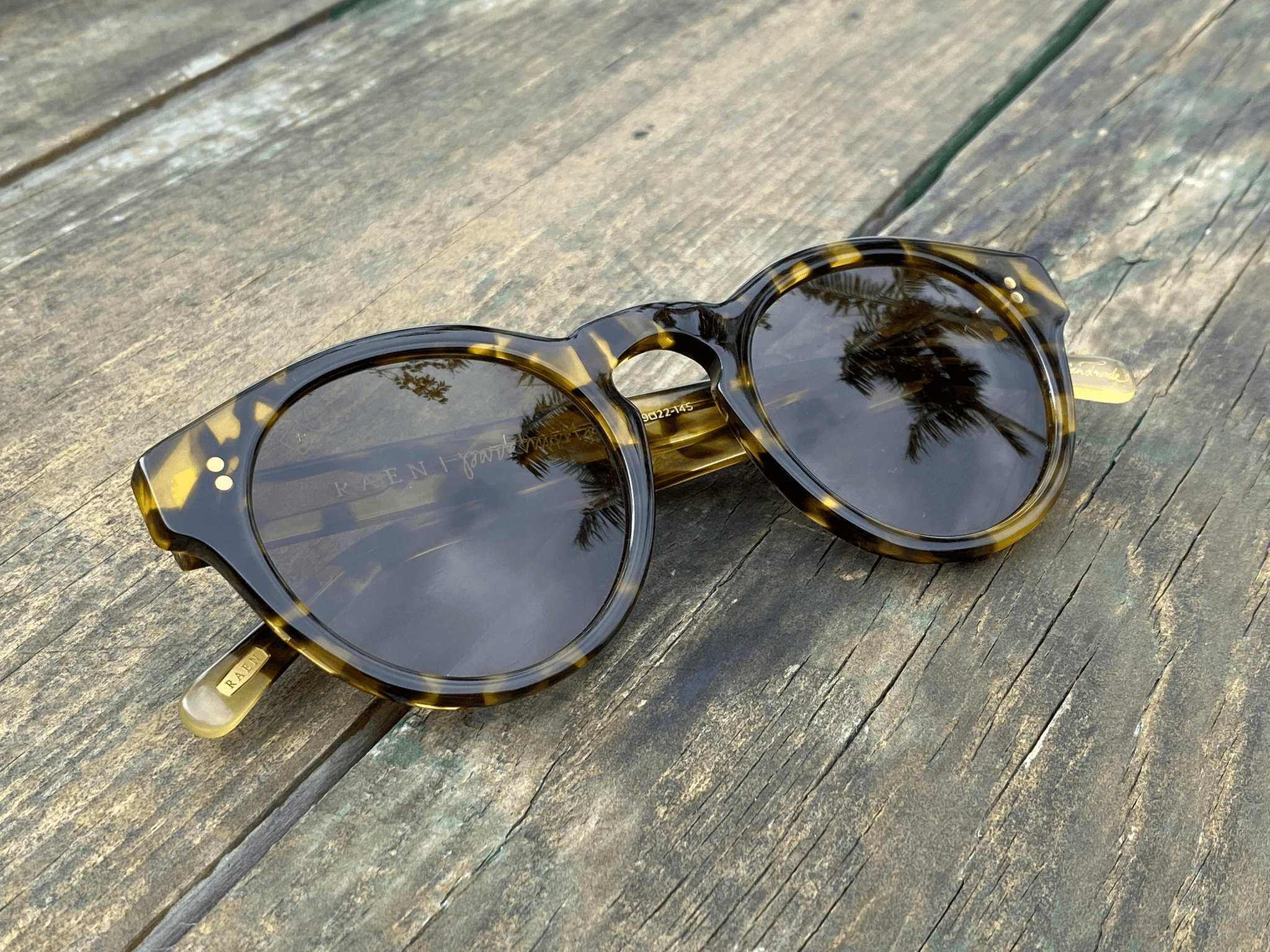 What is acetate sunglasses: close-up view of stylish frames