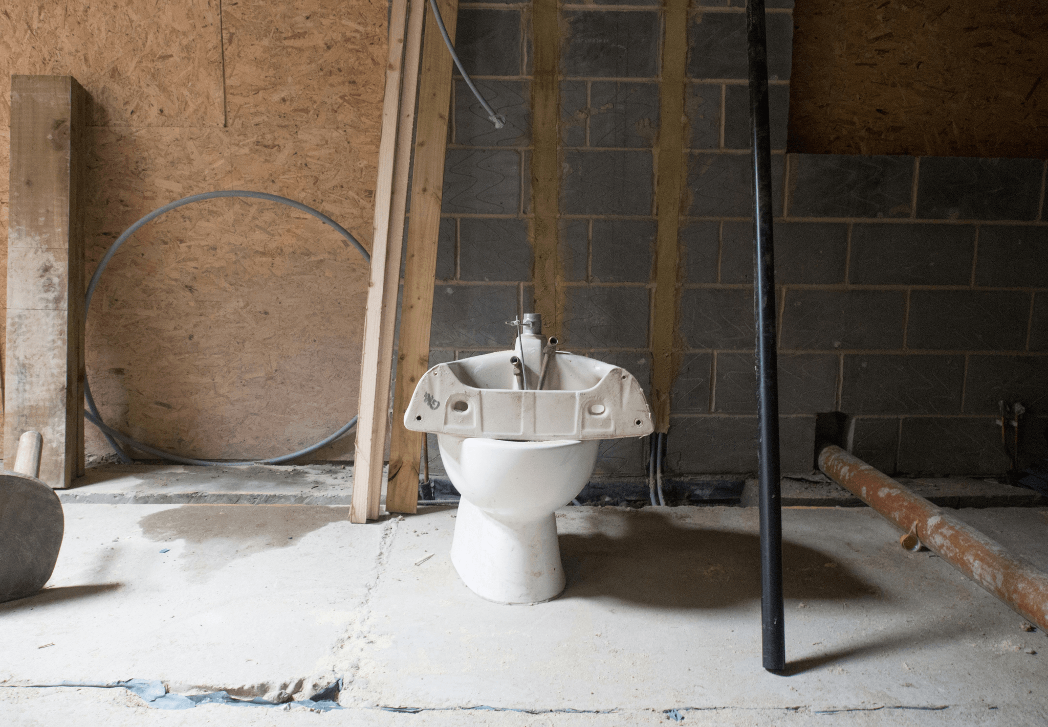 Toilet Inspection: Assembly components being checked