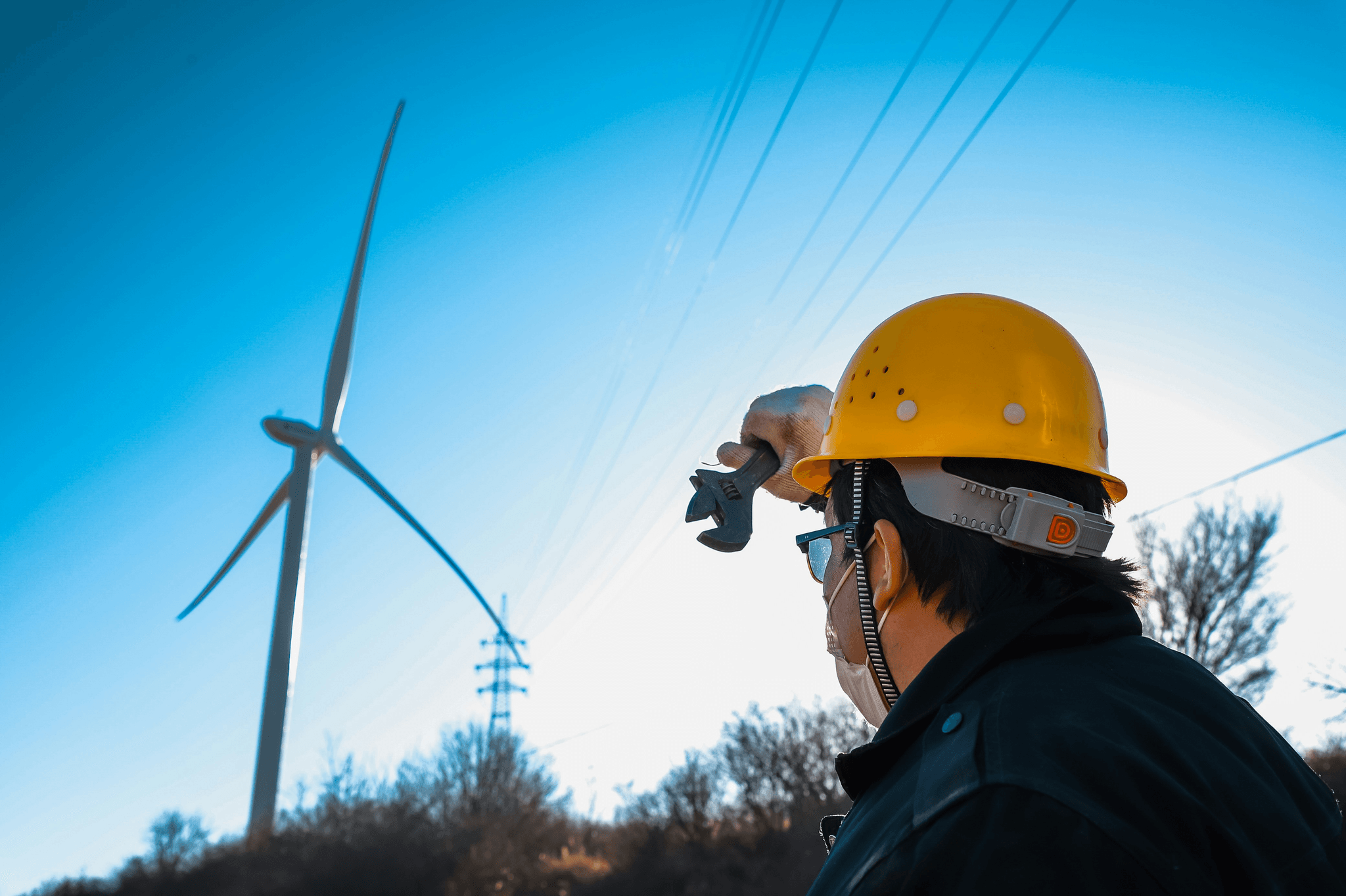 Wind Turbine Inspection emphasizing safety checks on rotor blades