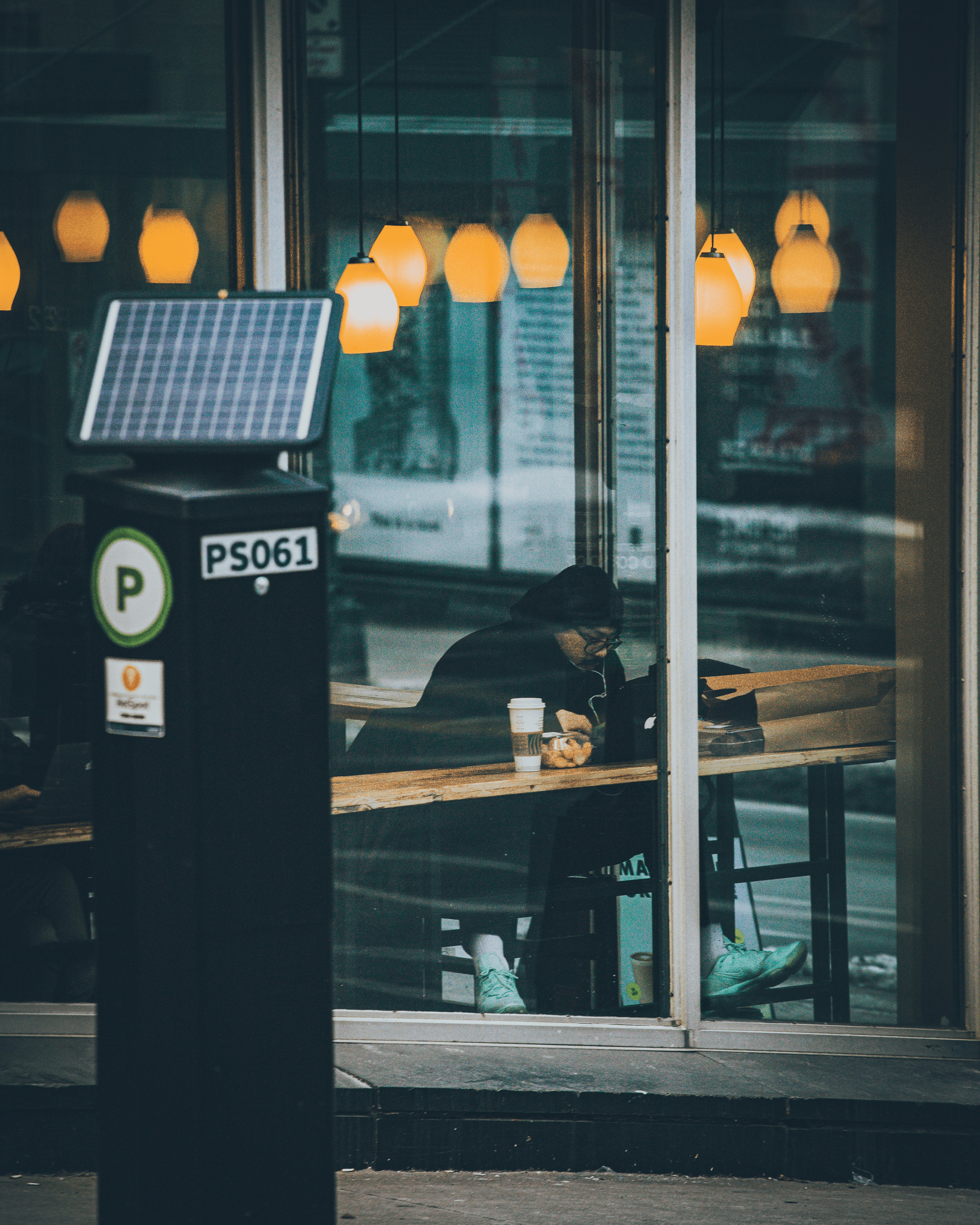 Container Coffee Shop Design with Solar Panels