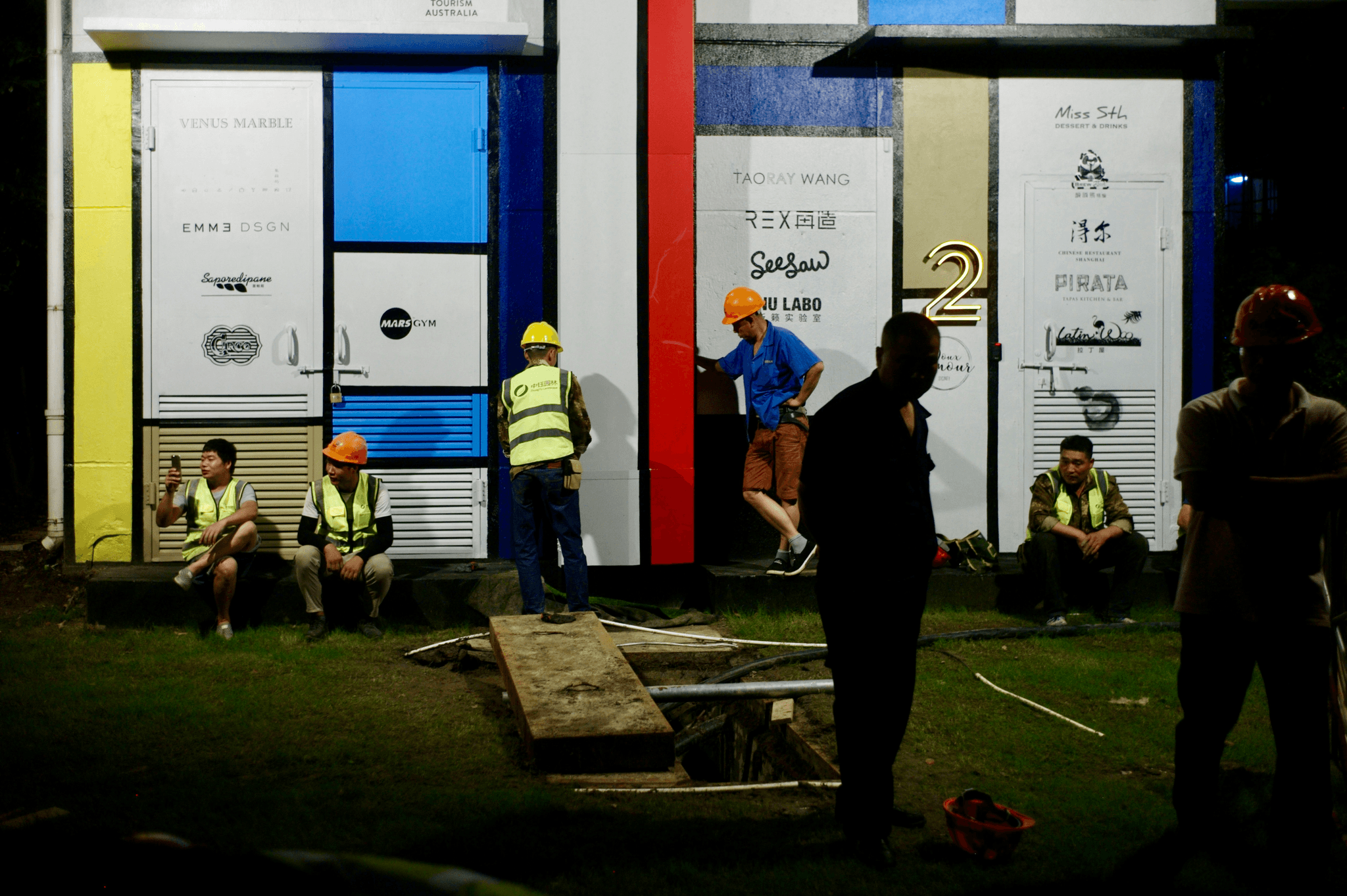 Comfortable mining accommodation setup for workers.