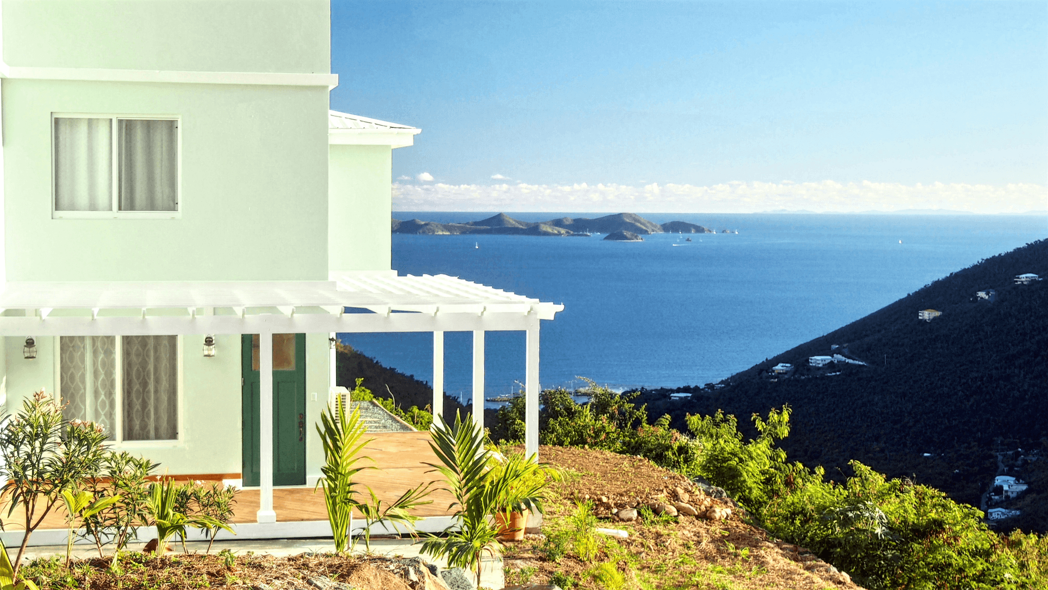 Luxurious beach house rental in the Caribbean