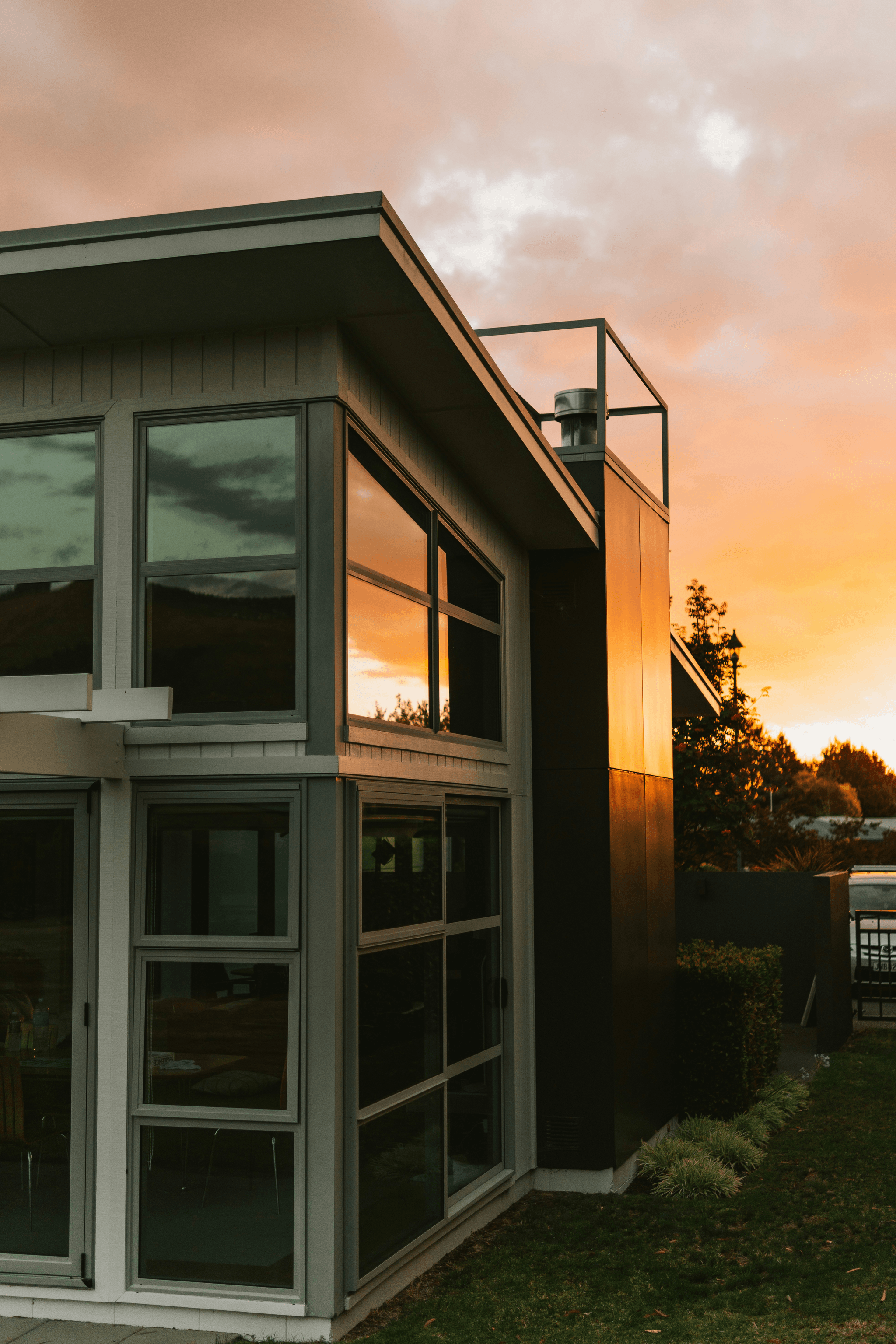 Modern sustainable manufactured container home illustration