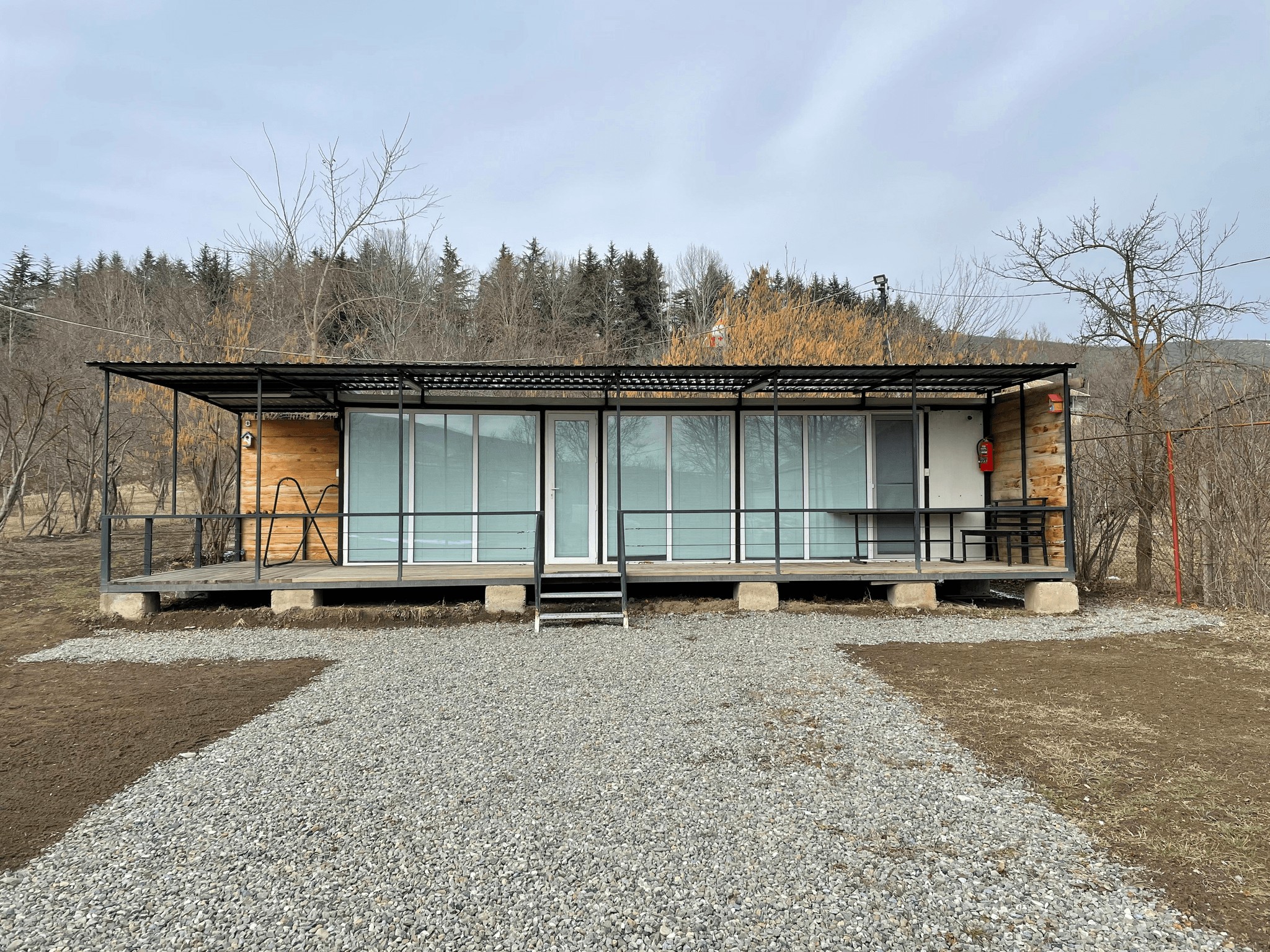 Luxurious interior design in homes made from shipping containers