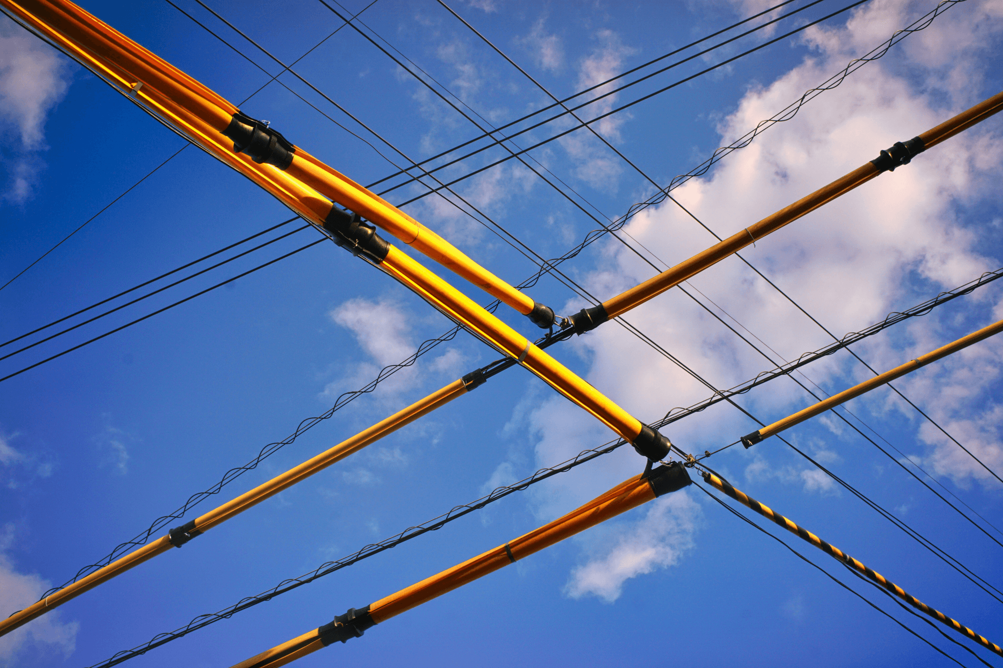 guard wire in transmission line protecting overhead structures