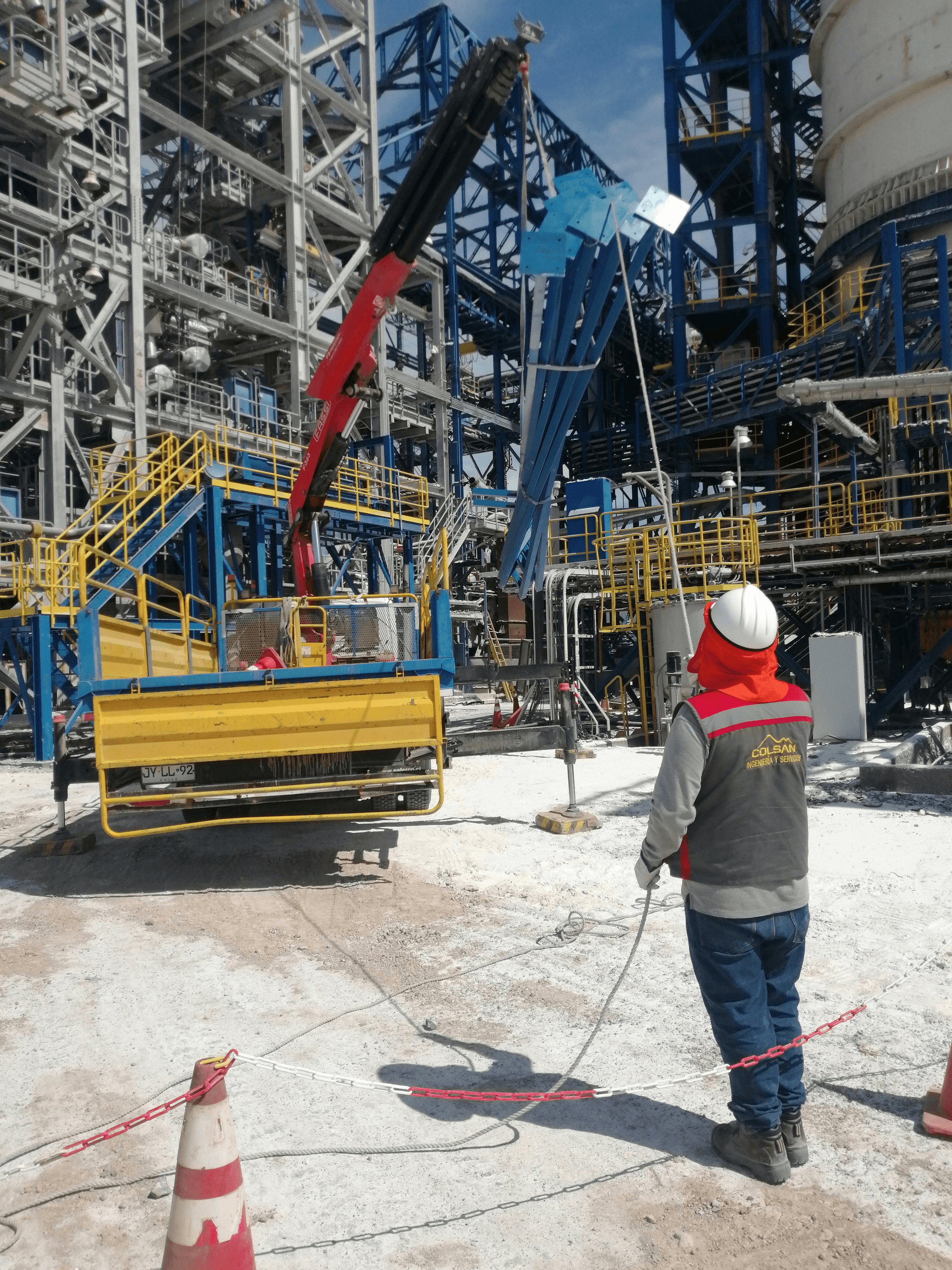 Oil Rig QC Inspection process involving visual checks