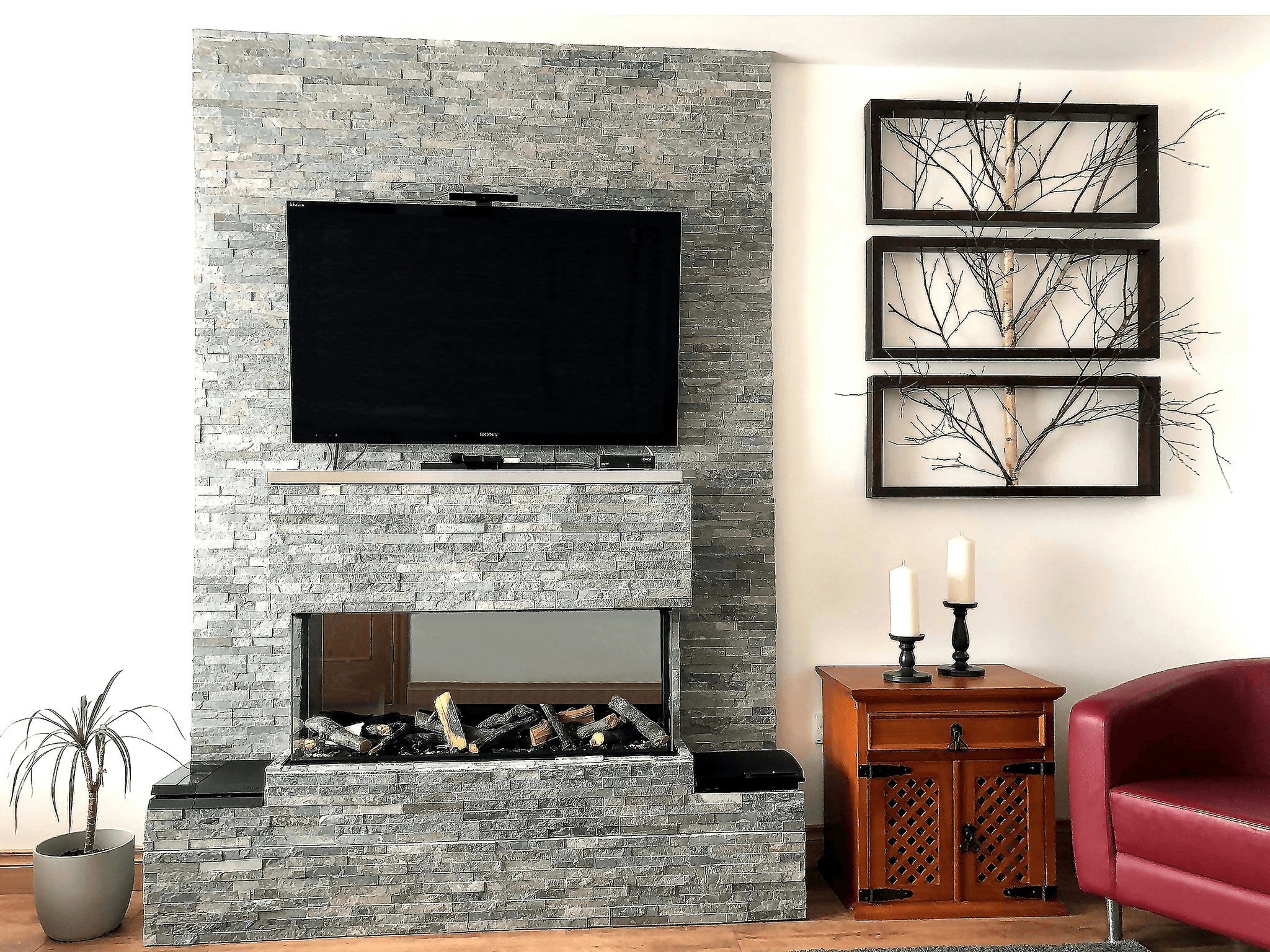 stone building materials for modern living room