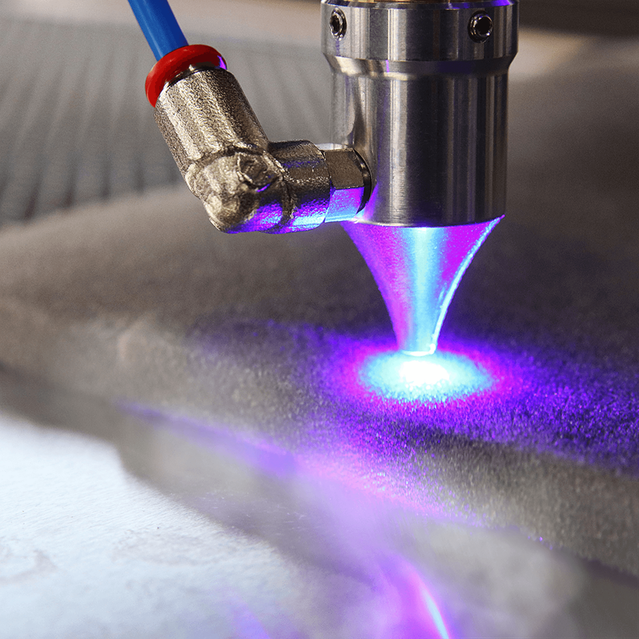 Flatbed laser technology used in industrial applications.