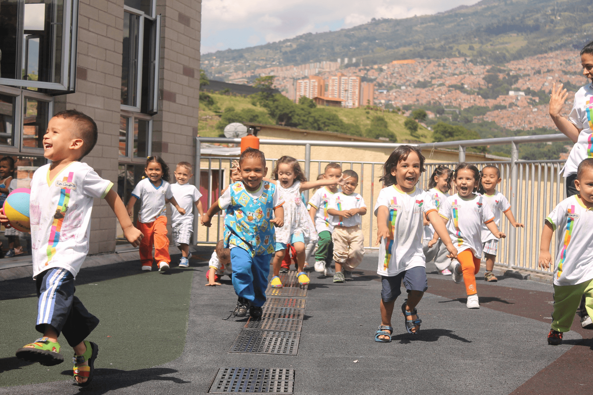 Innovative portable school buildings enhancing education experience.