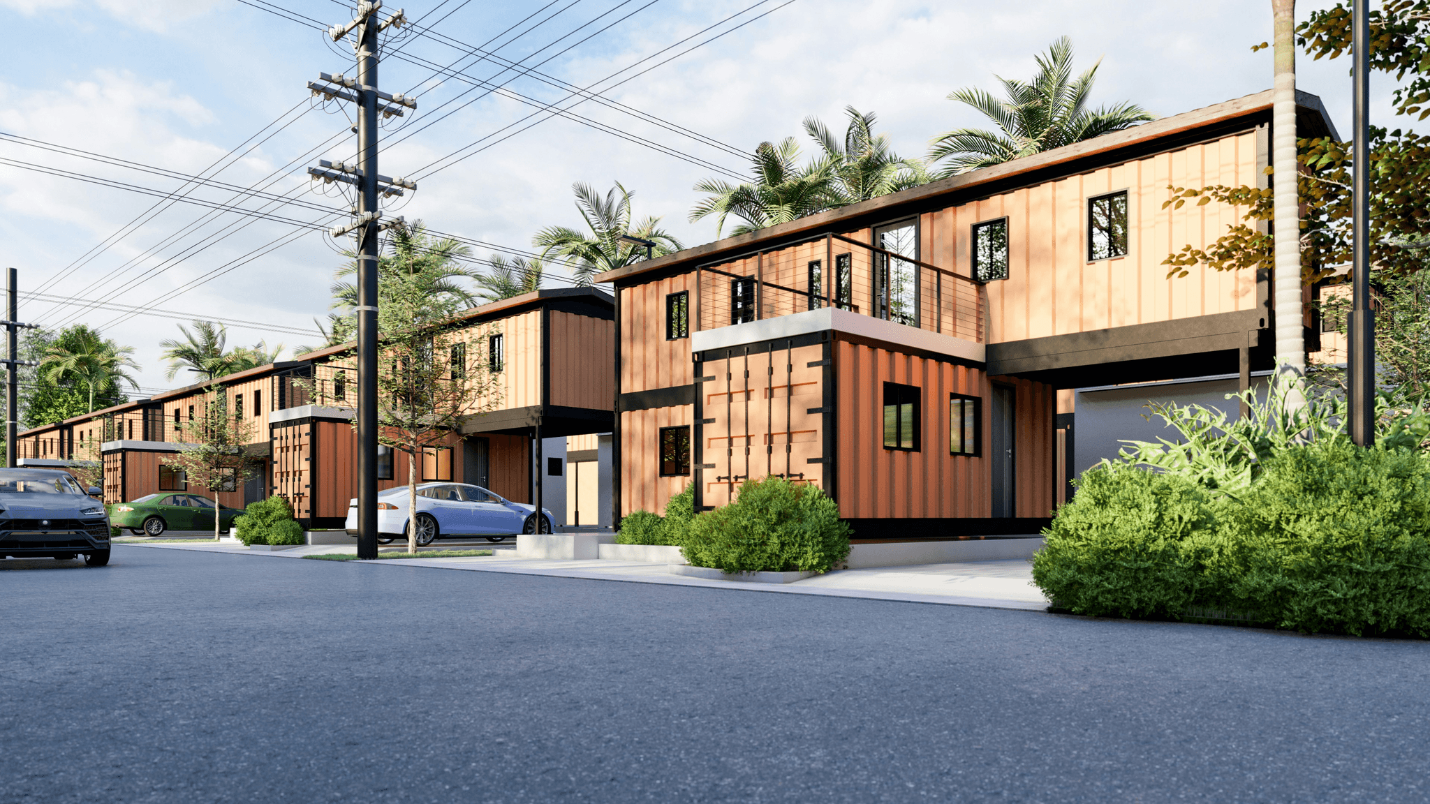 expandable container house location map