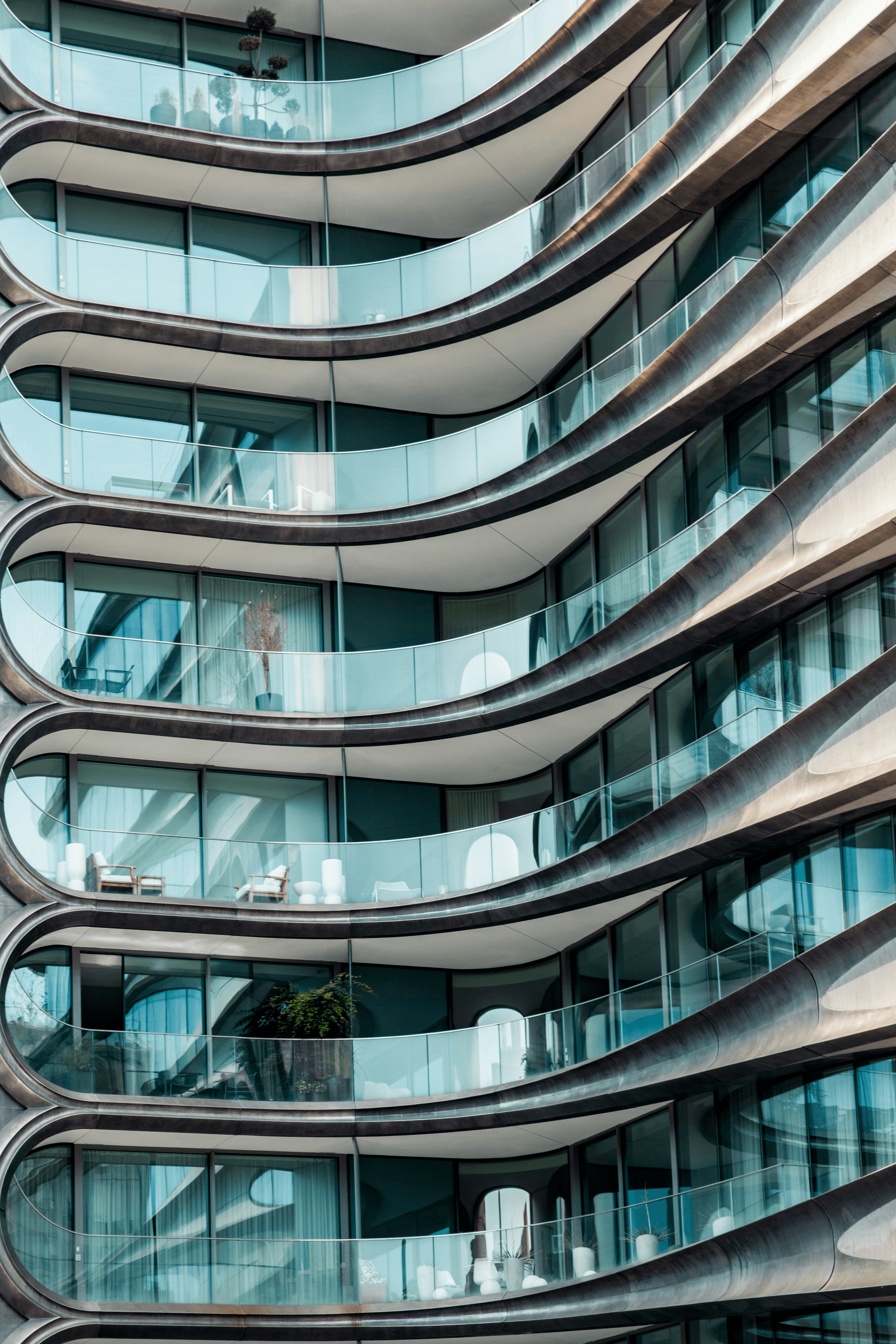 Stylish modern modular duplex showcasing contemporary architecture.