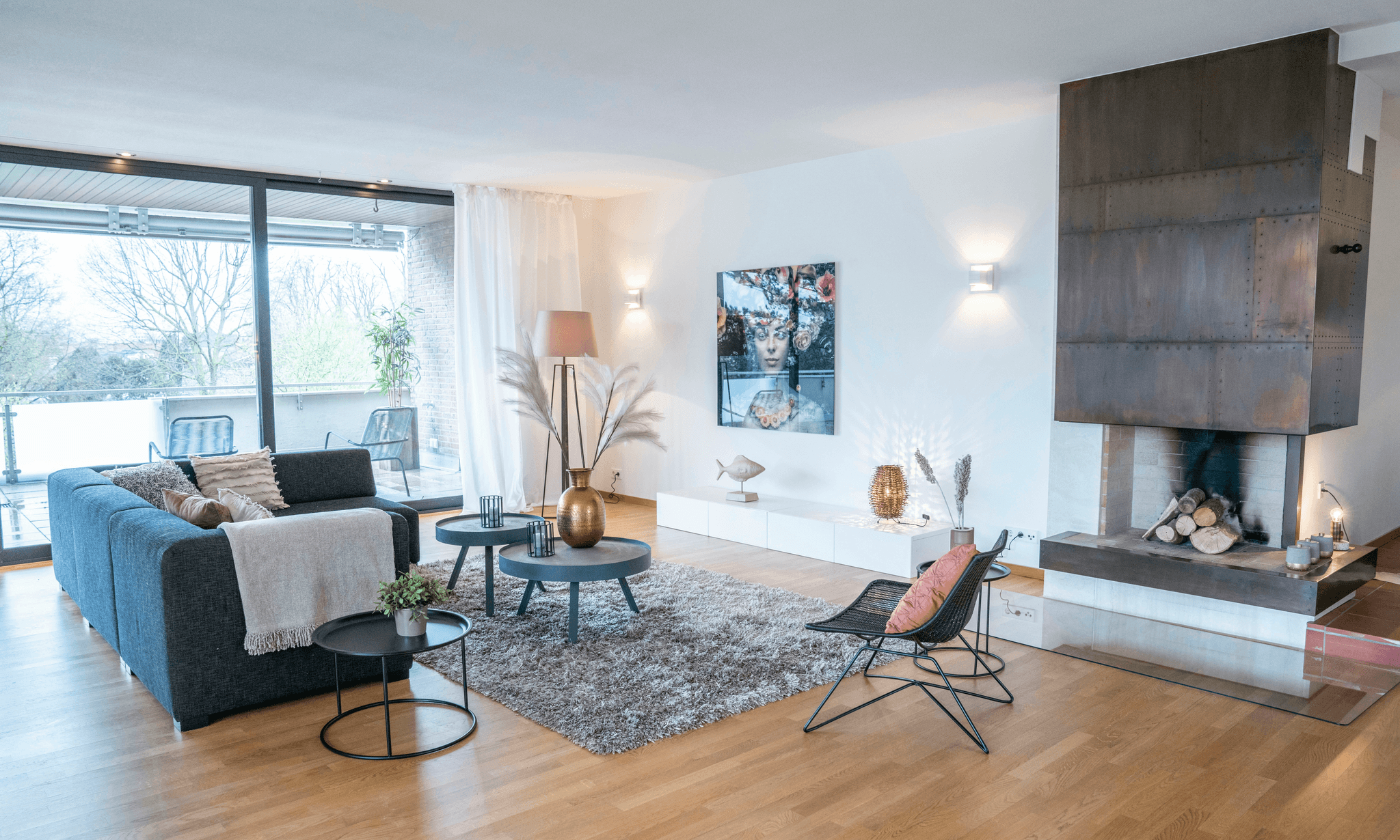 casa prefabricada moderna interior acogedor