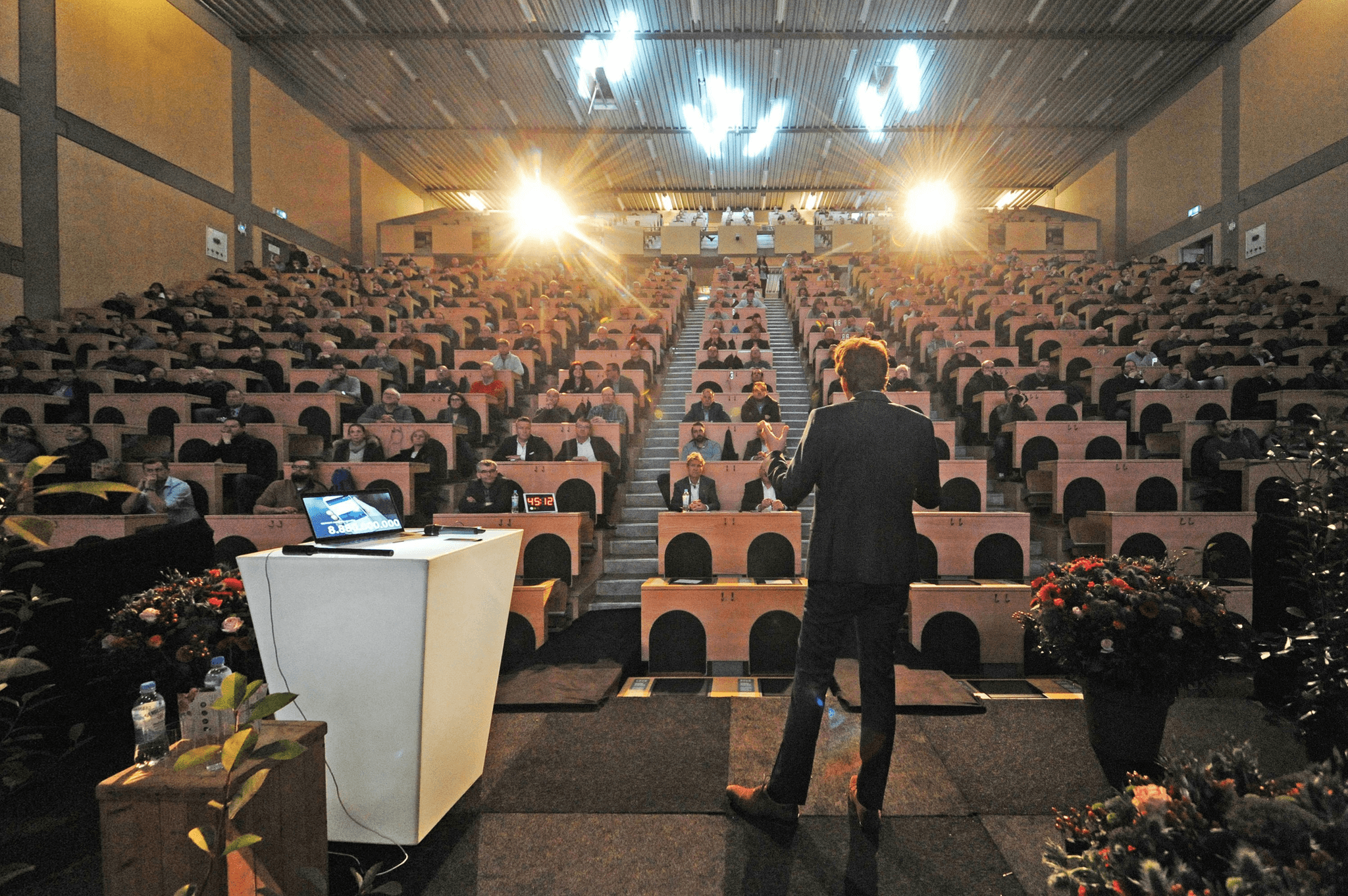 Corporate Event Management Singapore. Stage and AVL setup for Corporate events, townhall, roadshows, AGM