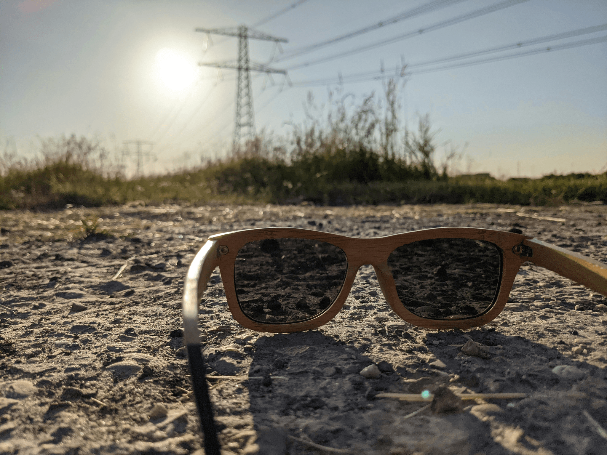 Stylish glasses that turn into sunglasses in bright sunlight