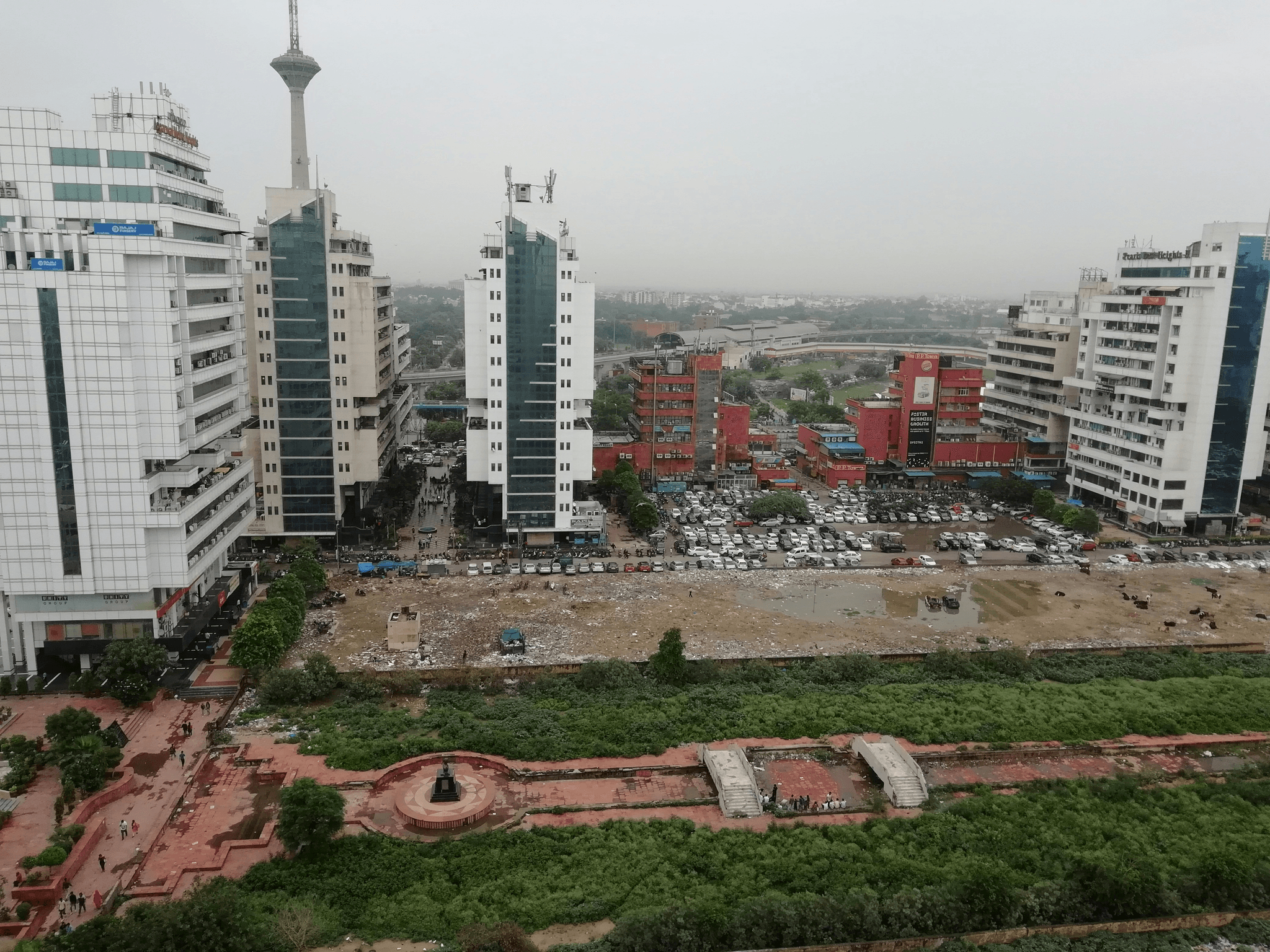 Vibrant industrial landscape in factory city China