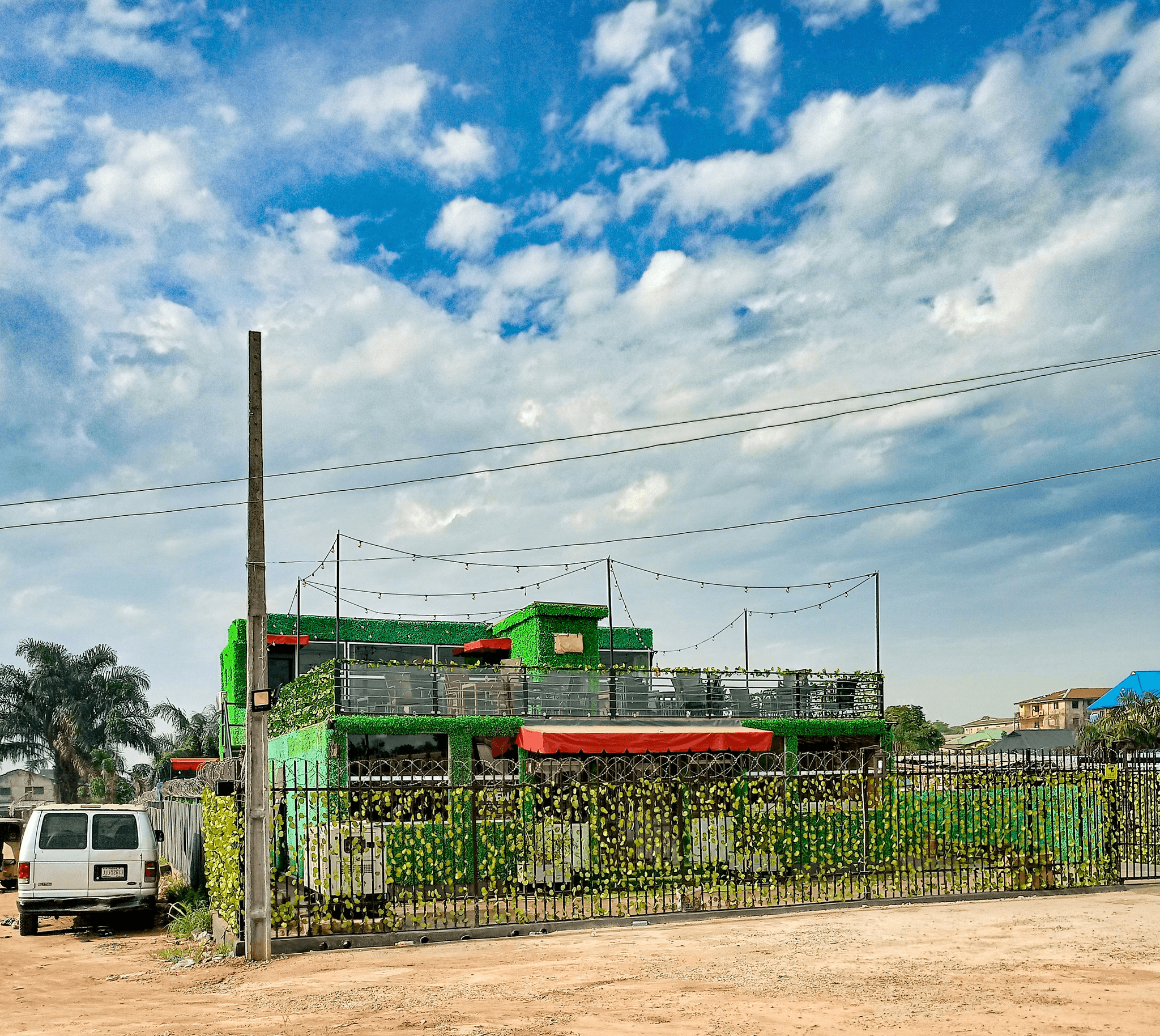 container hotel design integrating nature