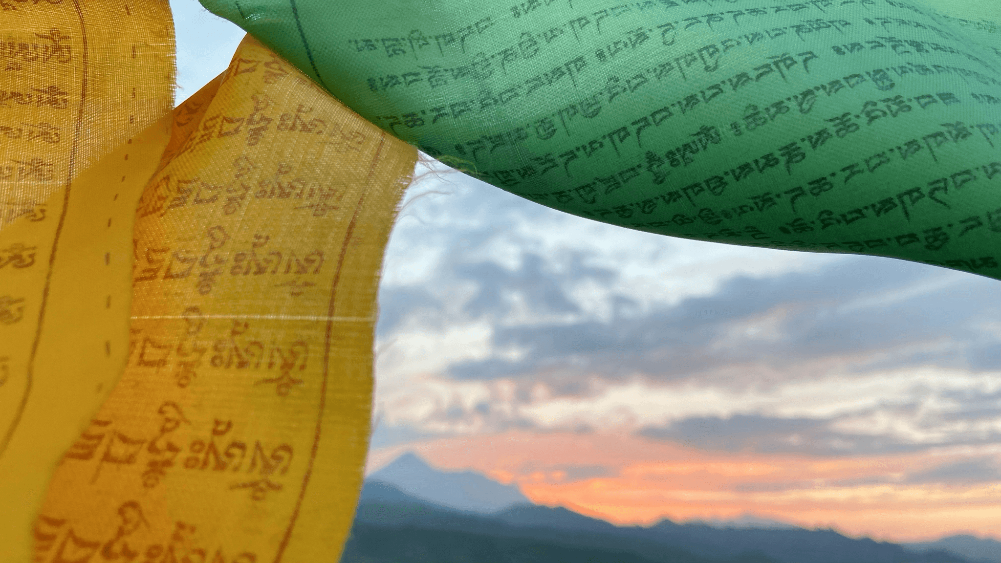 Religious Beliefs in Tibetan Buddhism - Prayer Flags fluttering