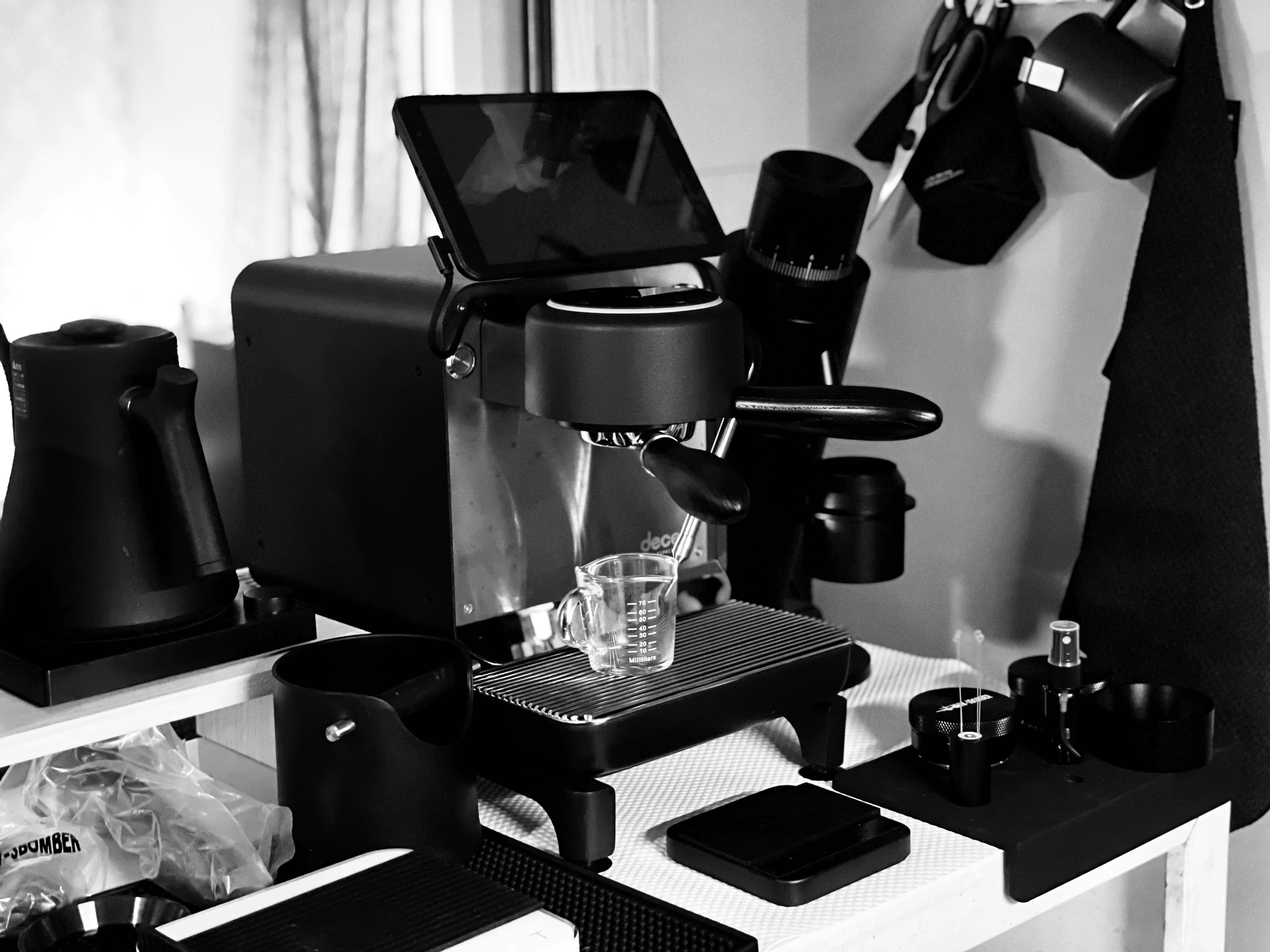 Detailed view of Coffee Machine Inspection process ensuring quality standards.