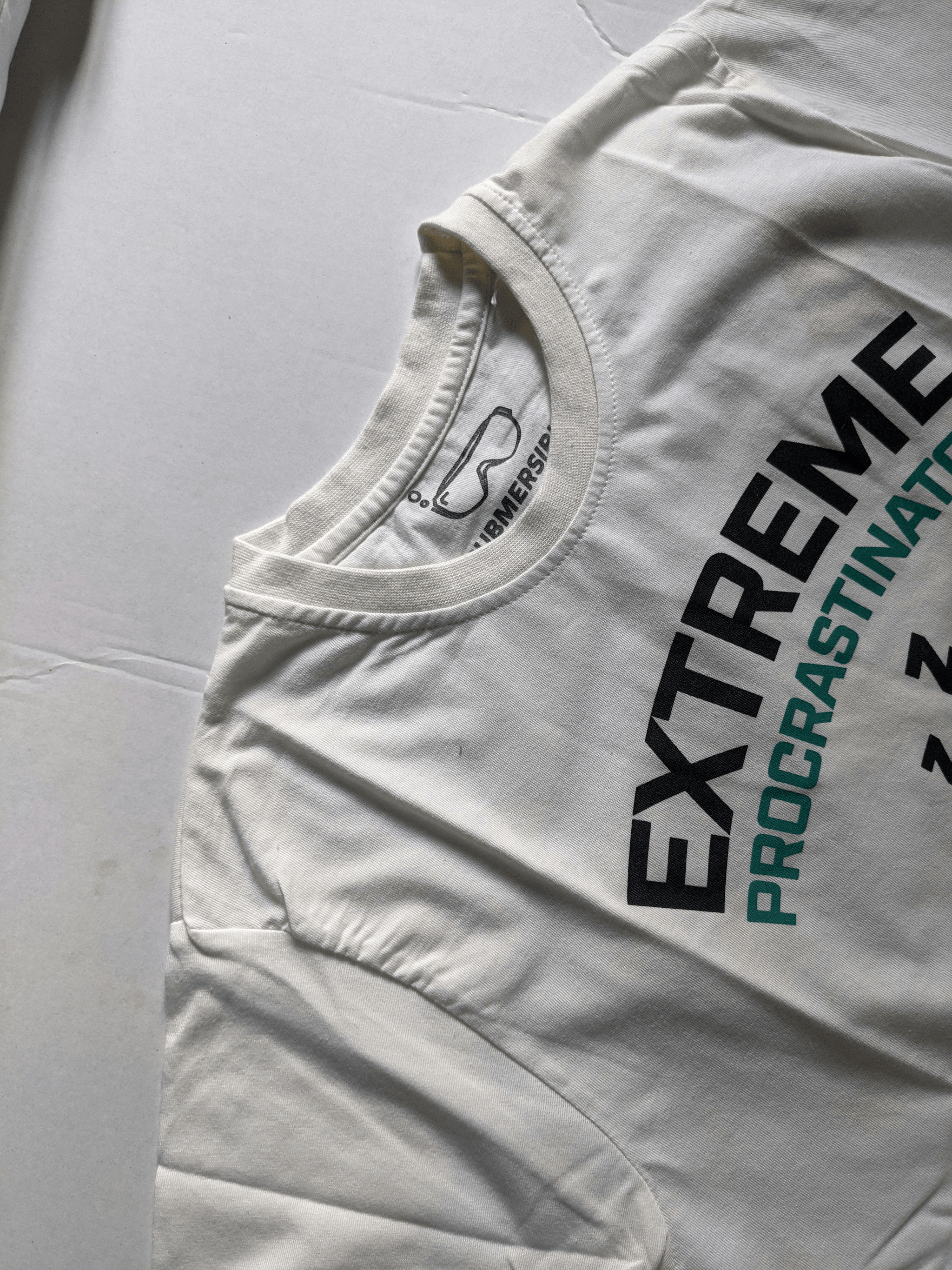 Custom-designed t shirts being printed using on-demand technology