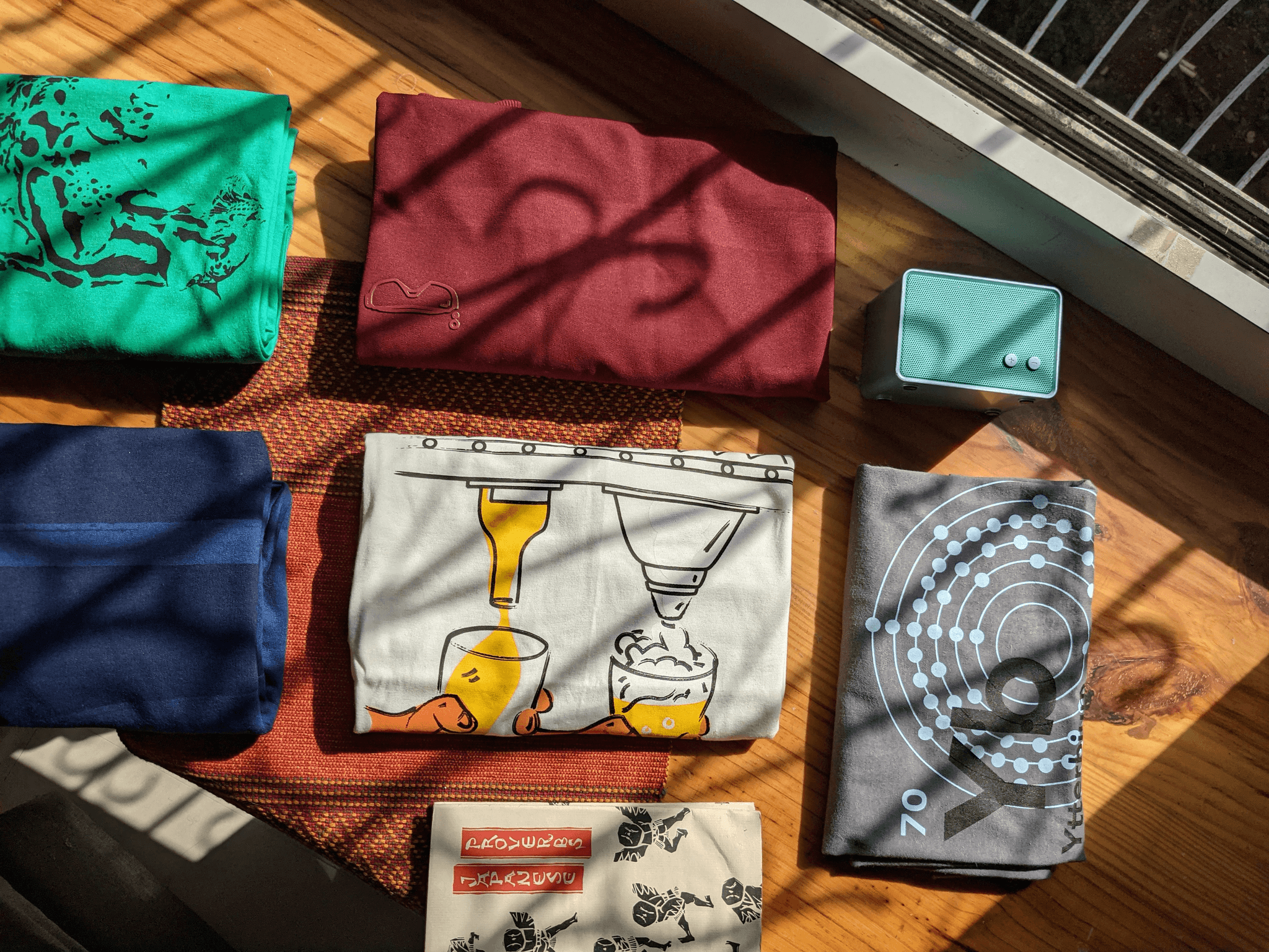 Custom printed products display