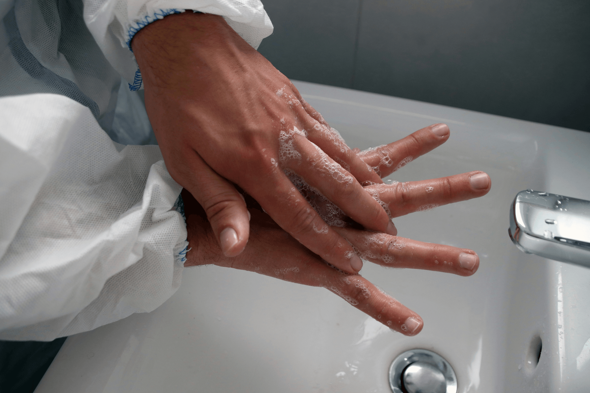 Hand Soap Inspection Tests laboratory setup demonstrating quality control procedures