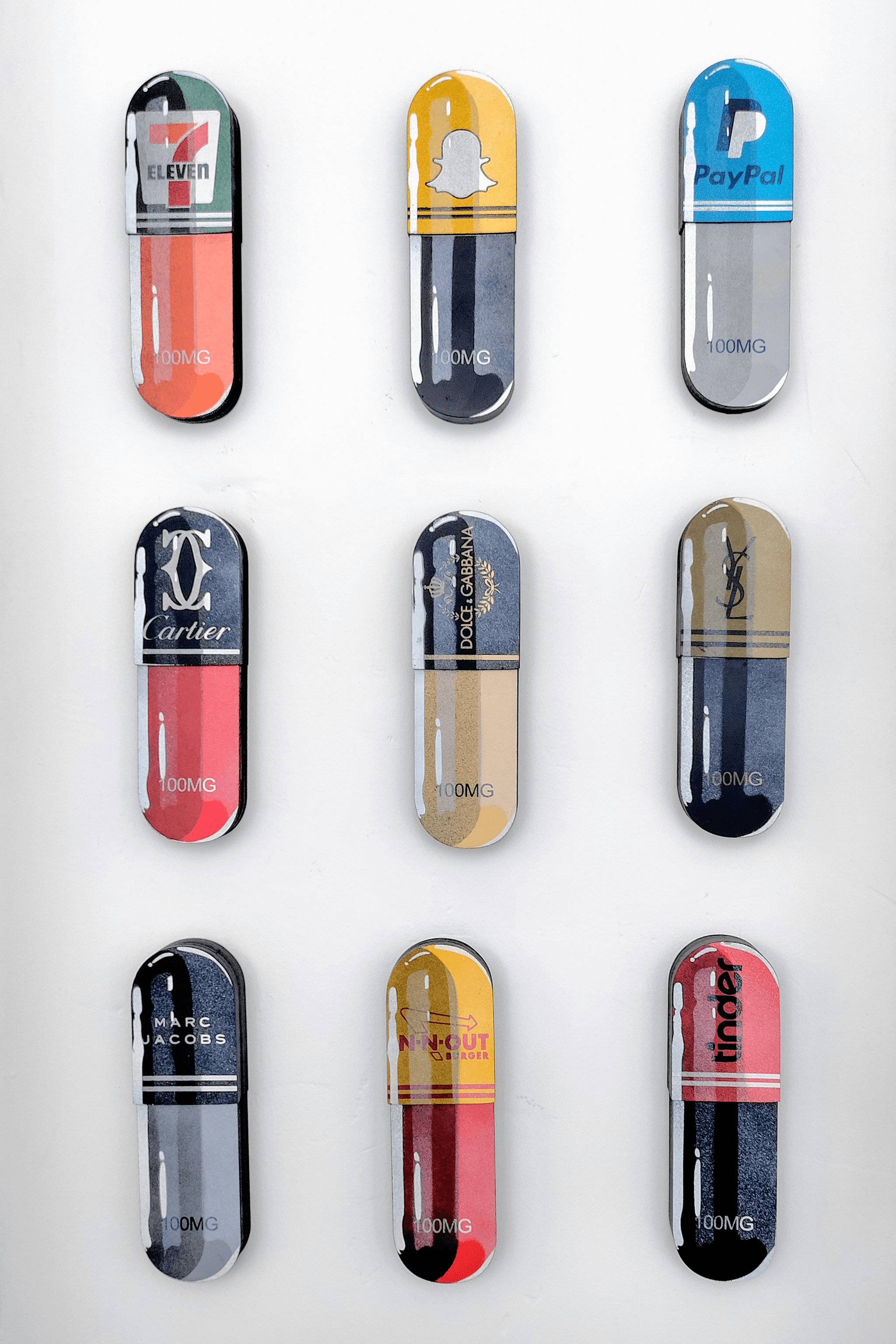 various types of capsule containers showcasing designs