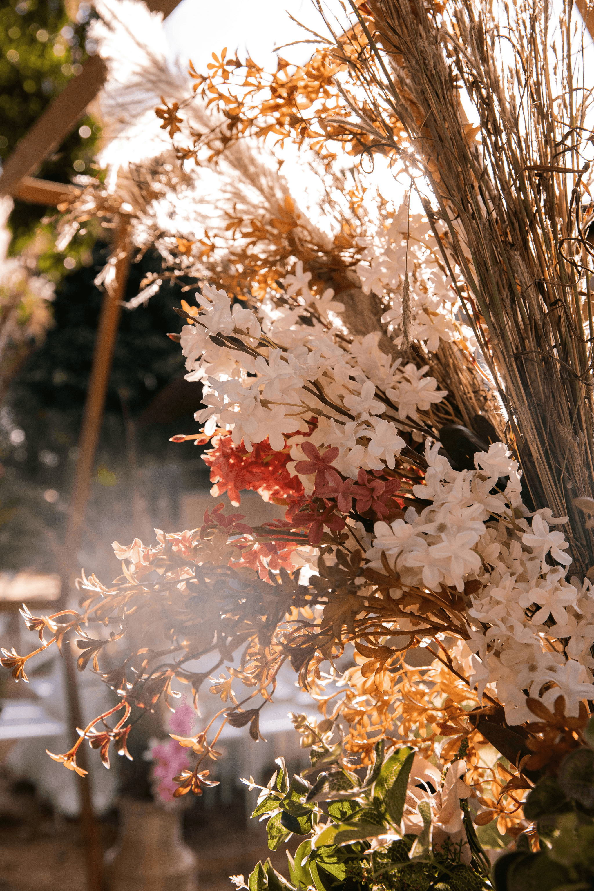 Fleurs séchées pour mariage champétres 