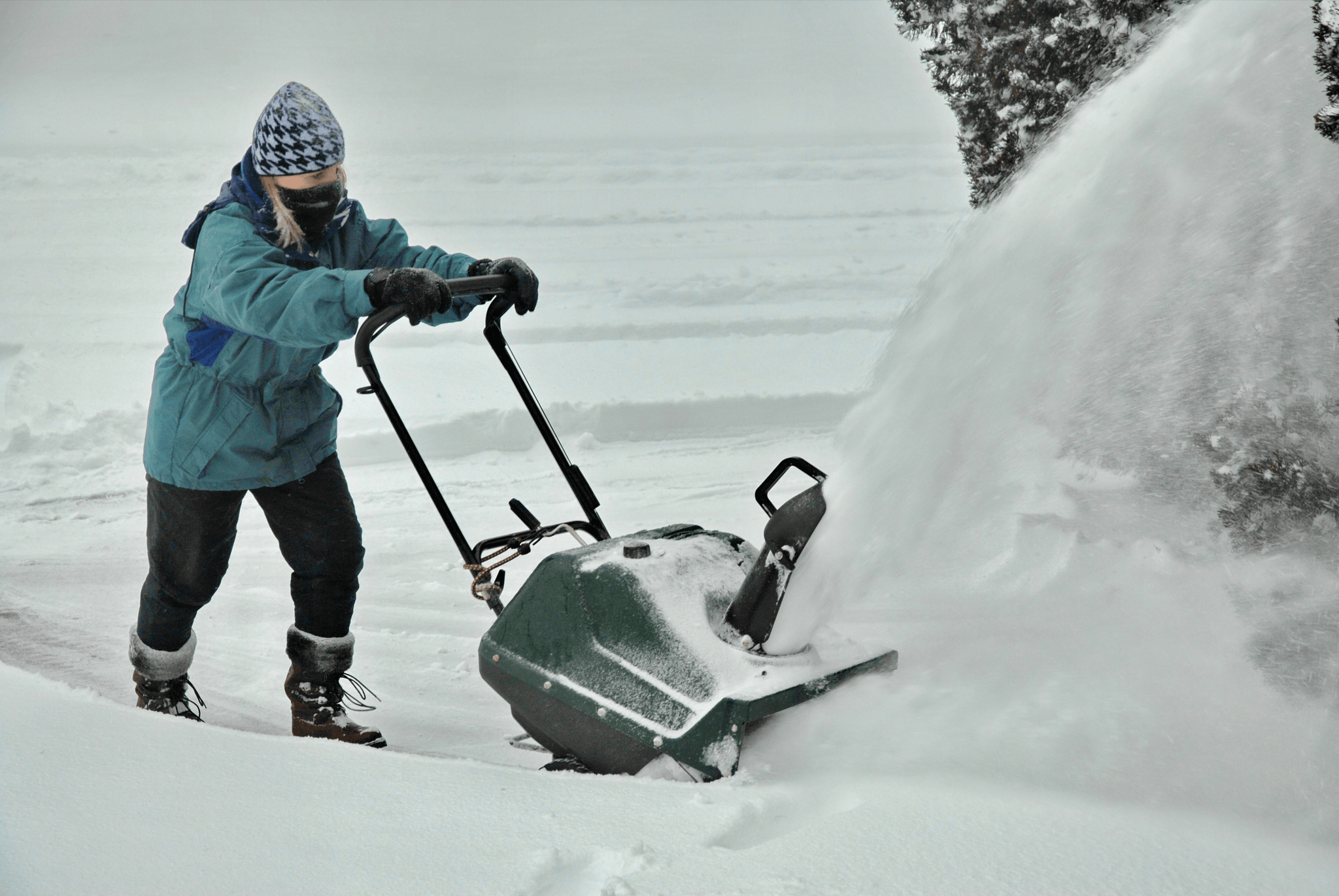 Jet big snow blowers clearing heavy snowfall efficiently