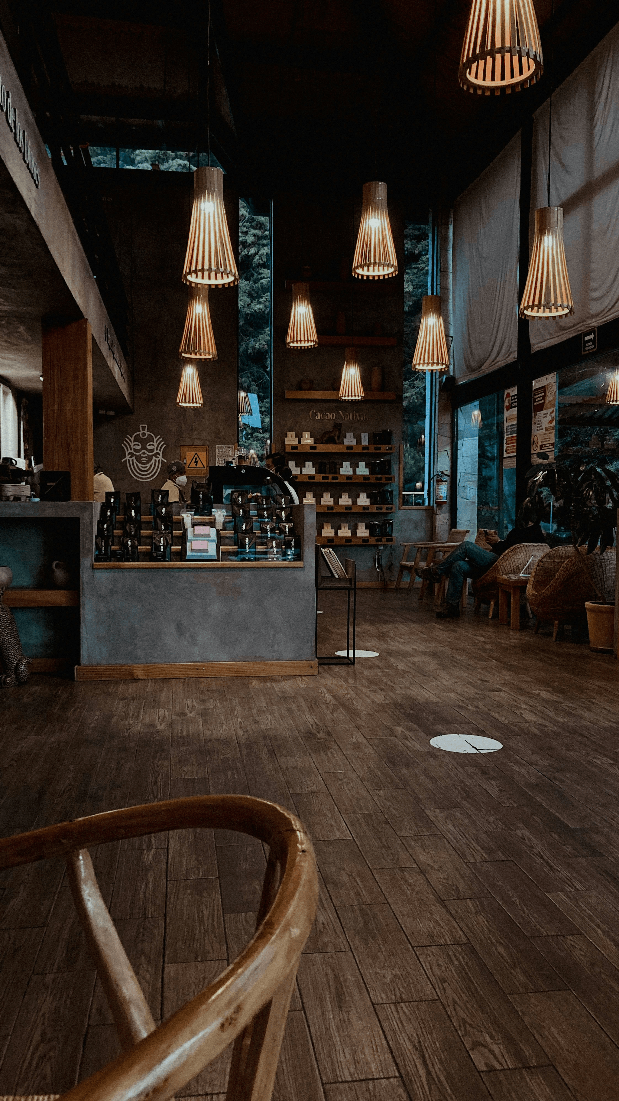 Cozy and inviting atmosphere at a container coffee shop