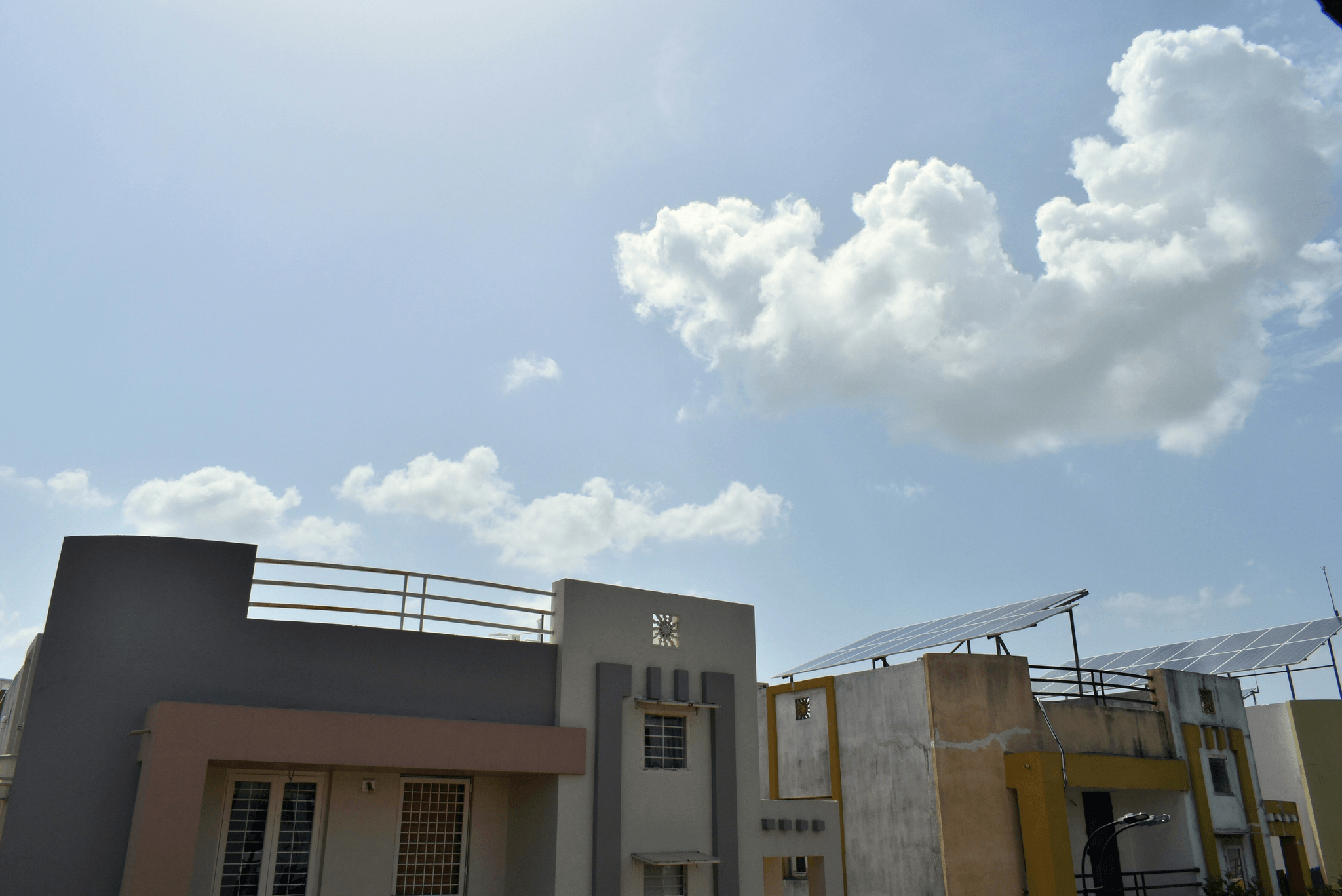 Futuristic space capsule house surrounded by greenery