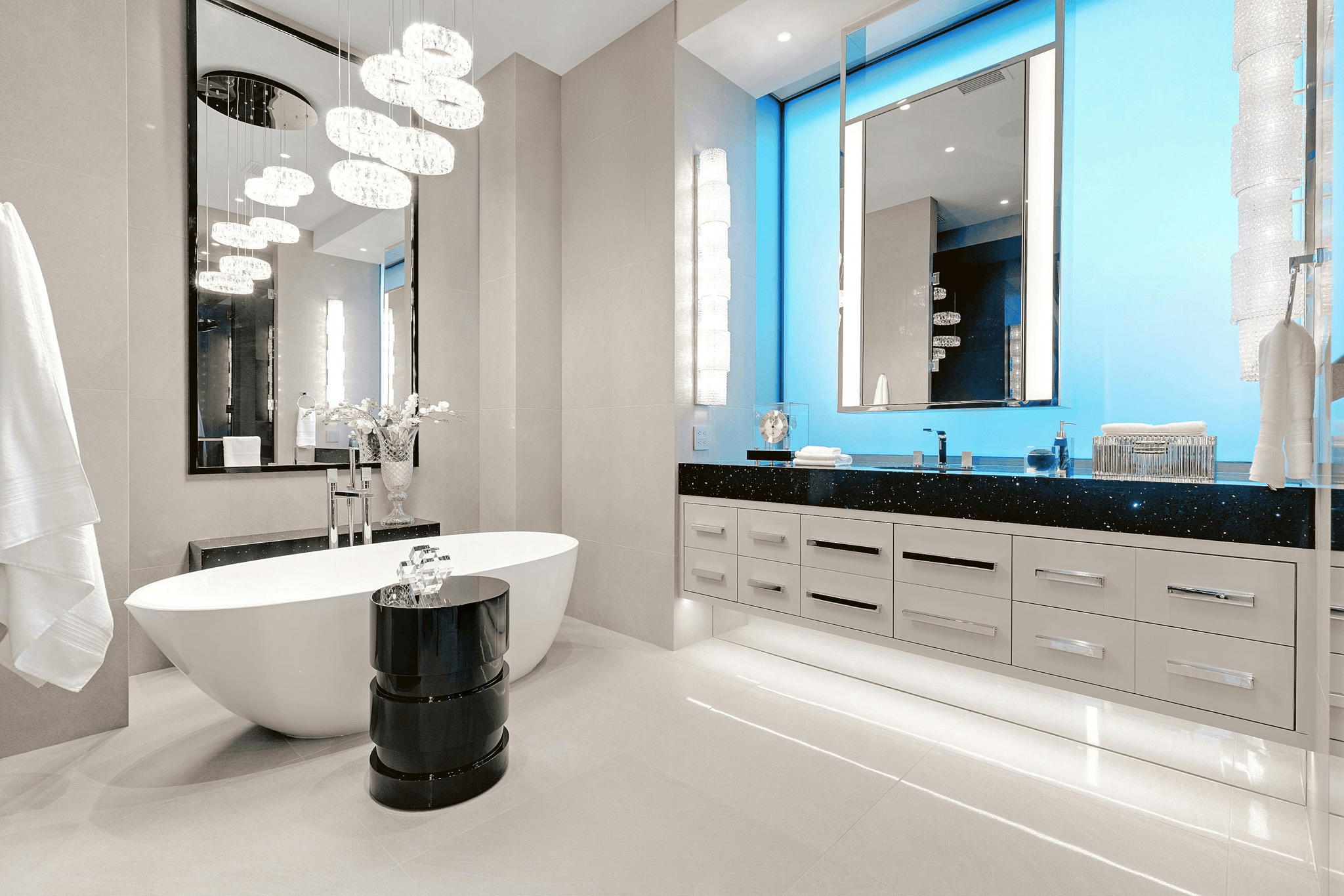 Luxurious spa-inspired bathroom in house modular homes