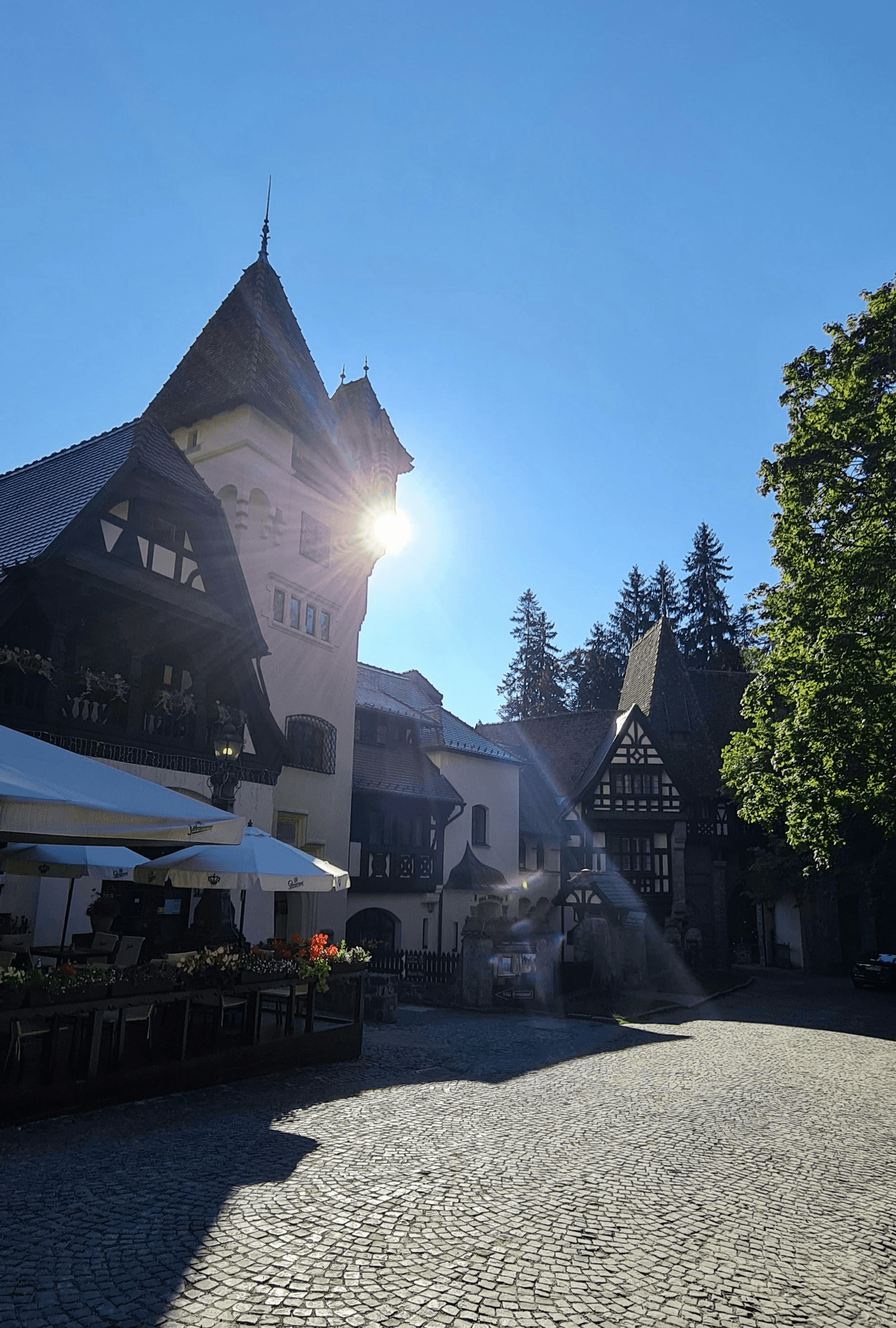 charming street with art galleries and museums