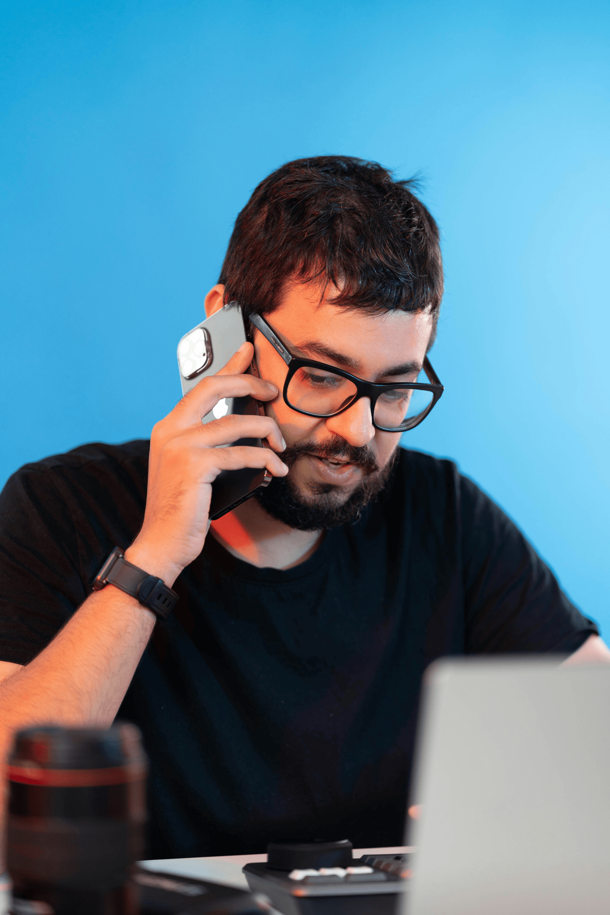 Man talking on phone