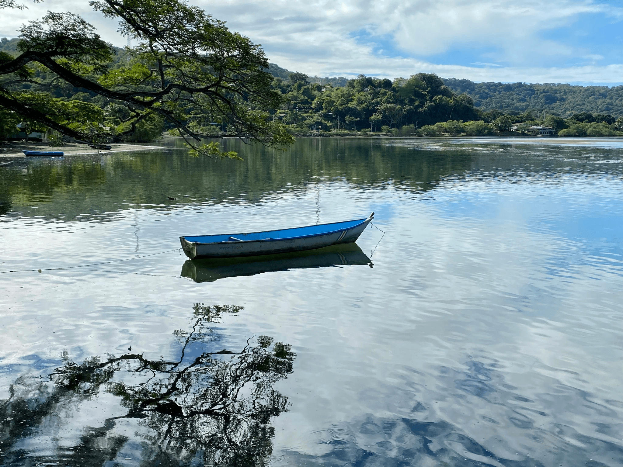 Stylish 18 foot aluminum boat gliding through water