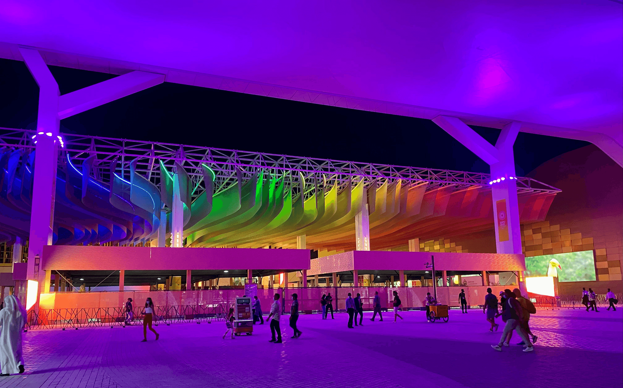 Detailed view showcasing an efficient ice rink refrigeration system