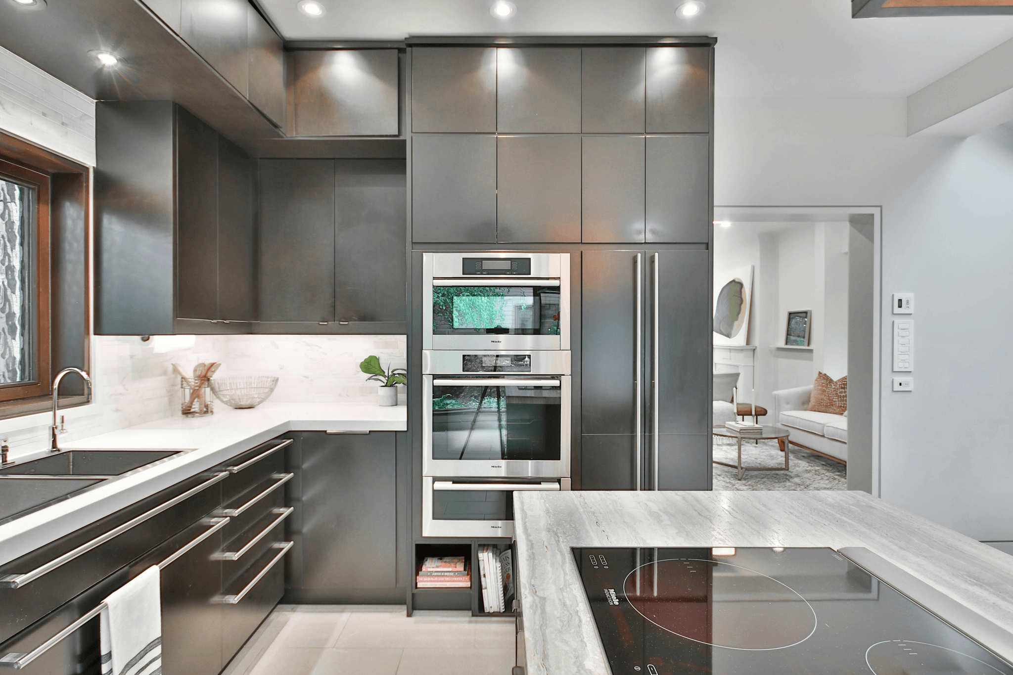 Stylish and sustainable metal kitchen cabinets